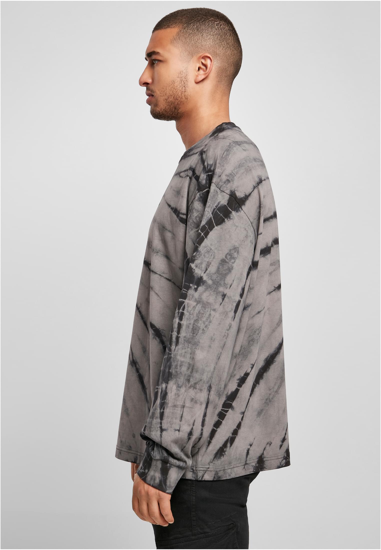 Boxy Tye Dye LS | black/asphalt