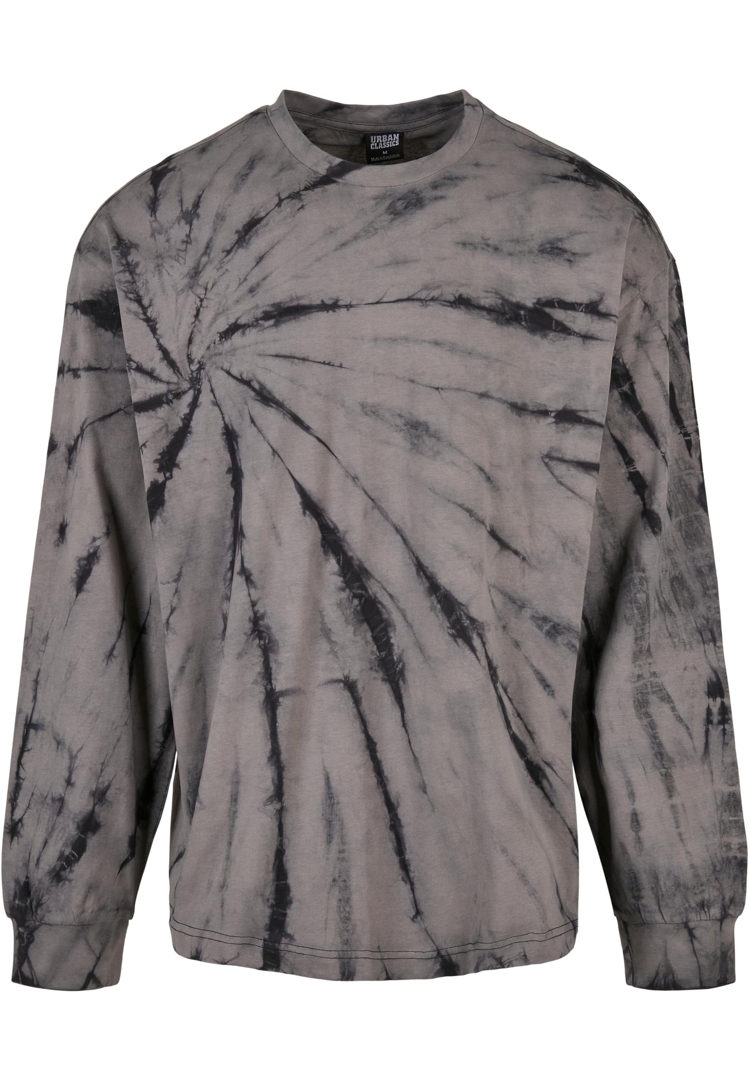 Boxy Tye Dye LS | black/asphalt