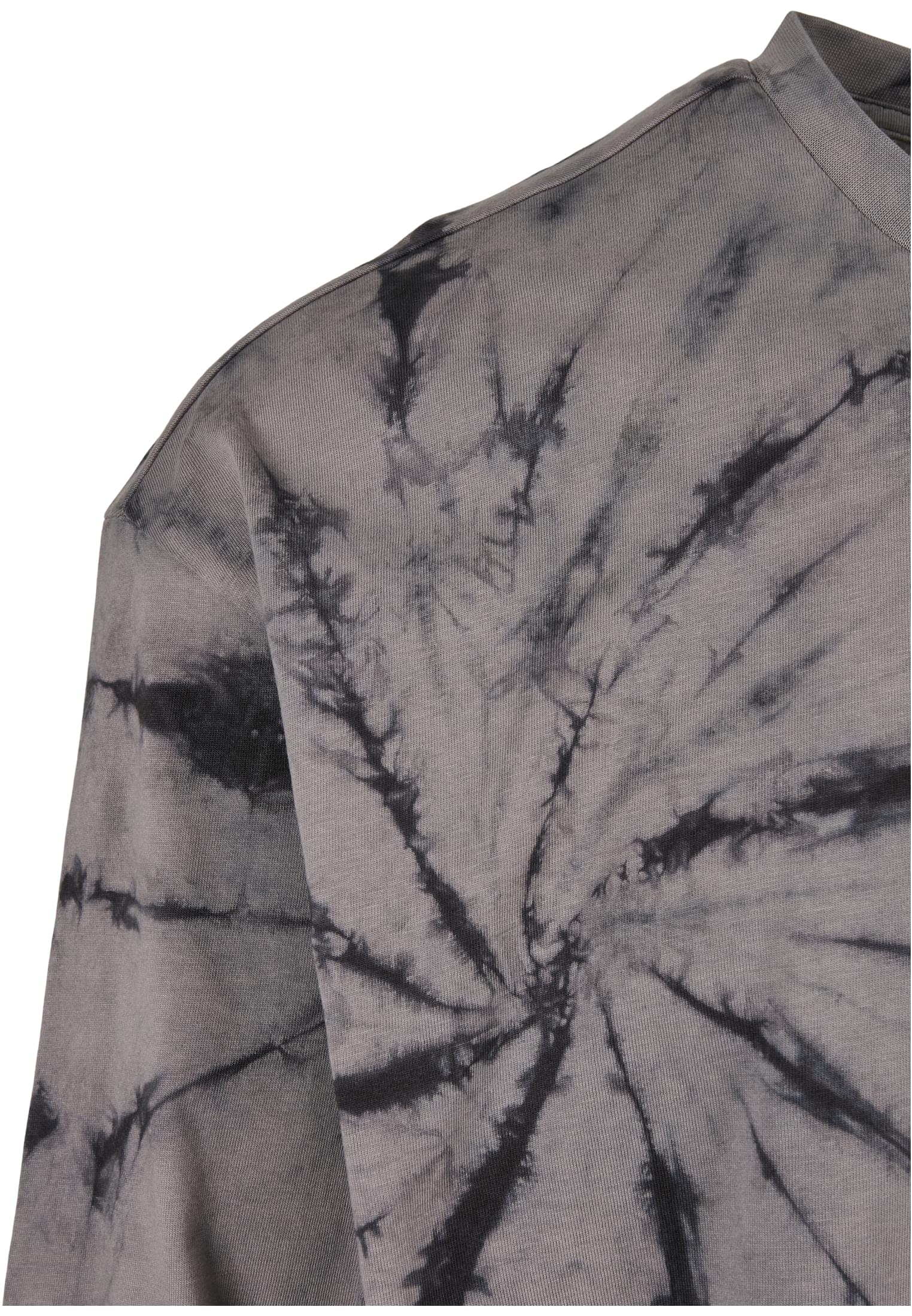 Boxy Tye Dye LS | black/asphalt