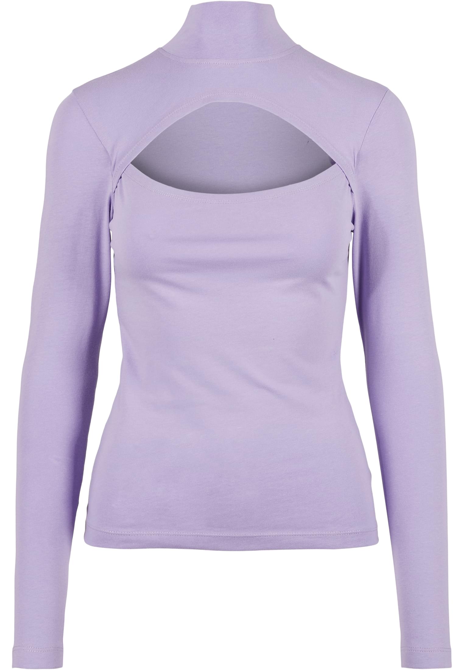 Ladies Cut-Out Turtleneck Longsleeve | lavender