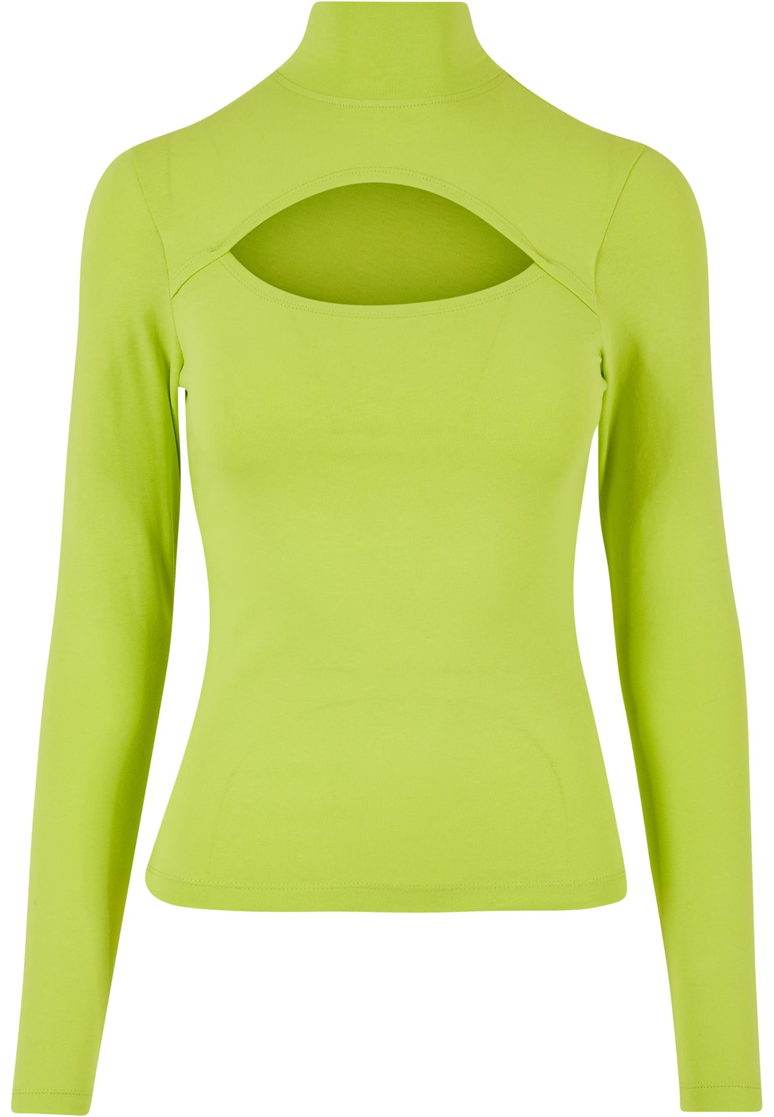 Ladies Cut-Out Turtleneck Longsleeve | frozenyellow