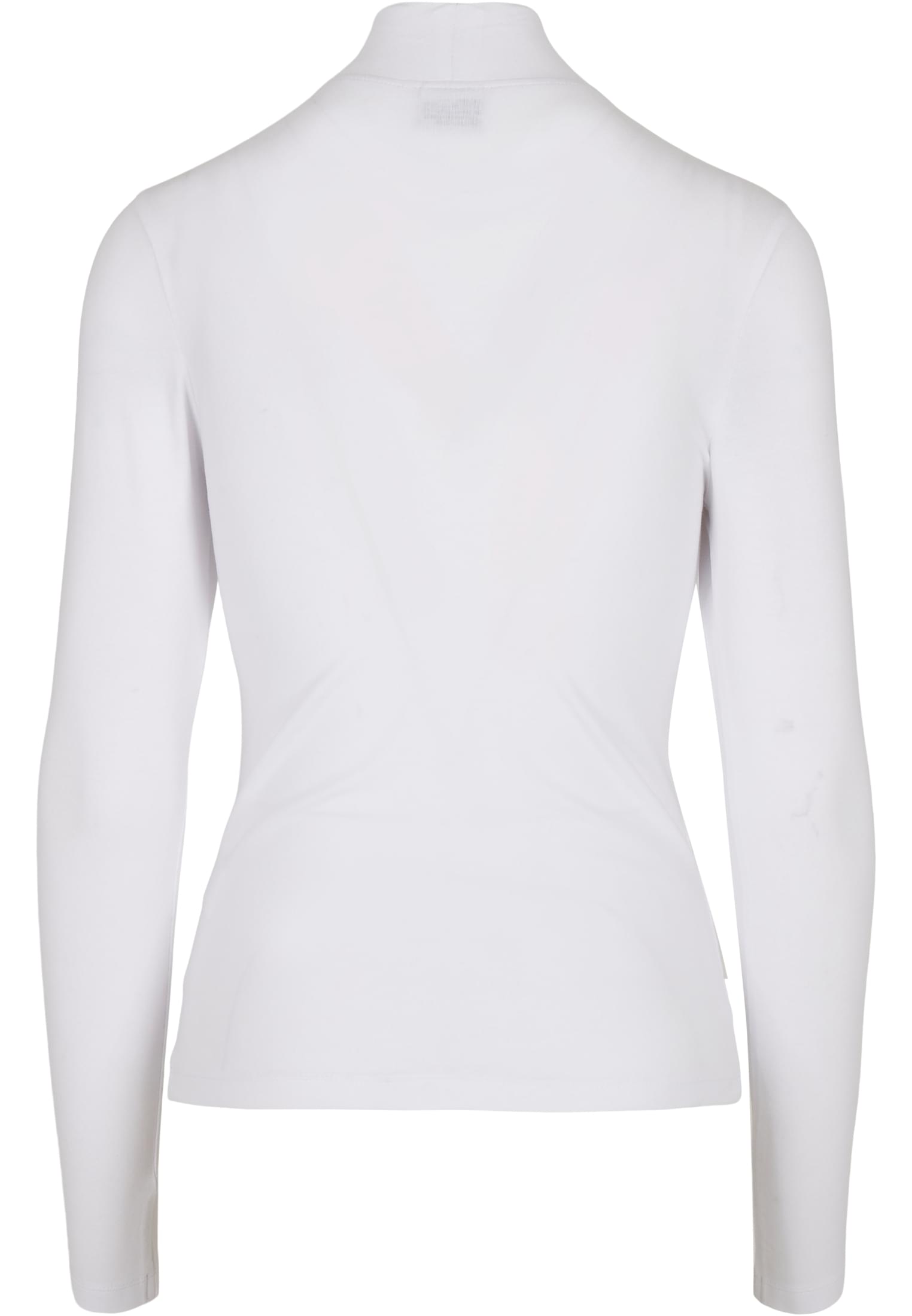 Ladies Cut-Out Turtleneck Longsleeve | white