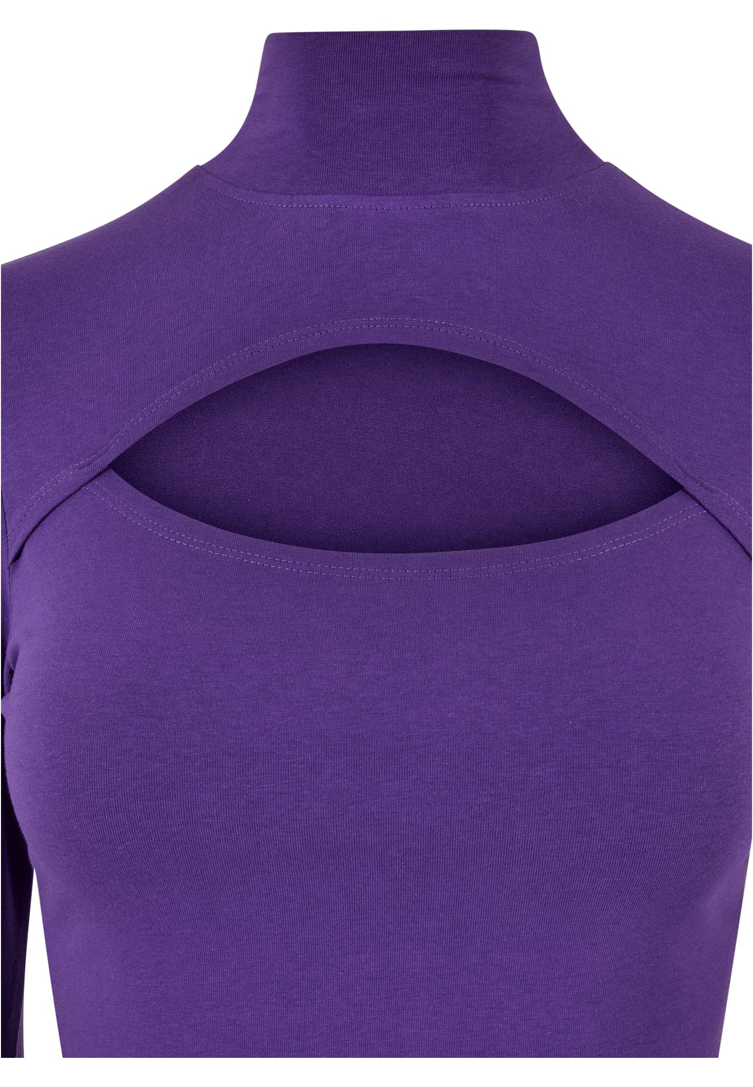 Ladies Cut-Out Turtleneck Longsleeve | realviolet