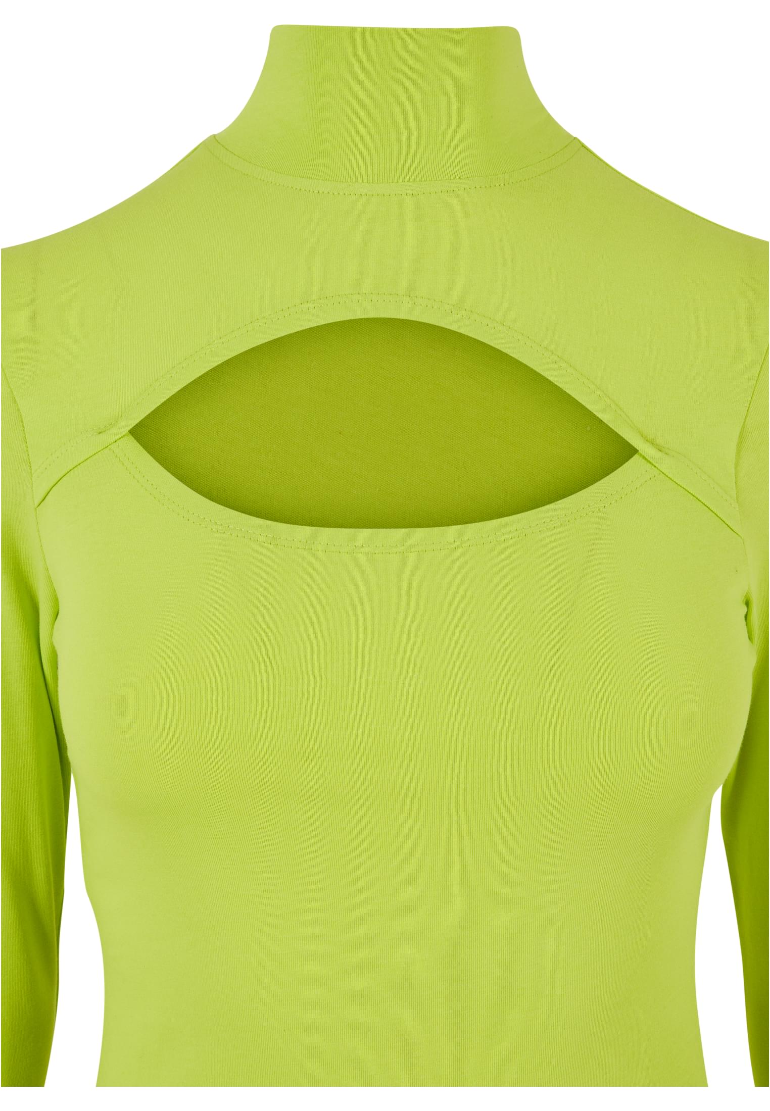 Ladies Cut-Out Turtleneck Longsleeve | frozenyellow