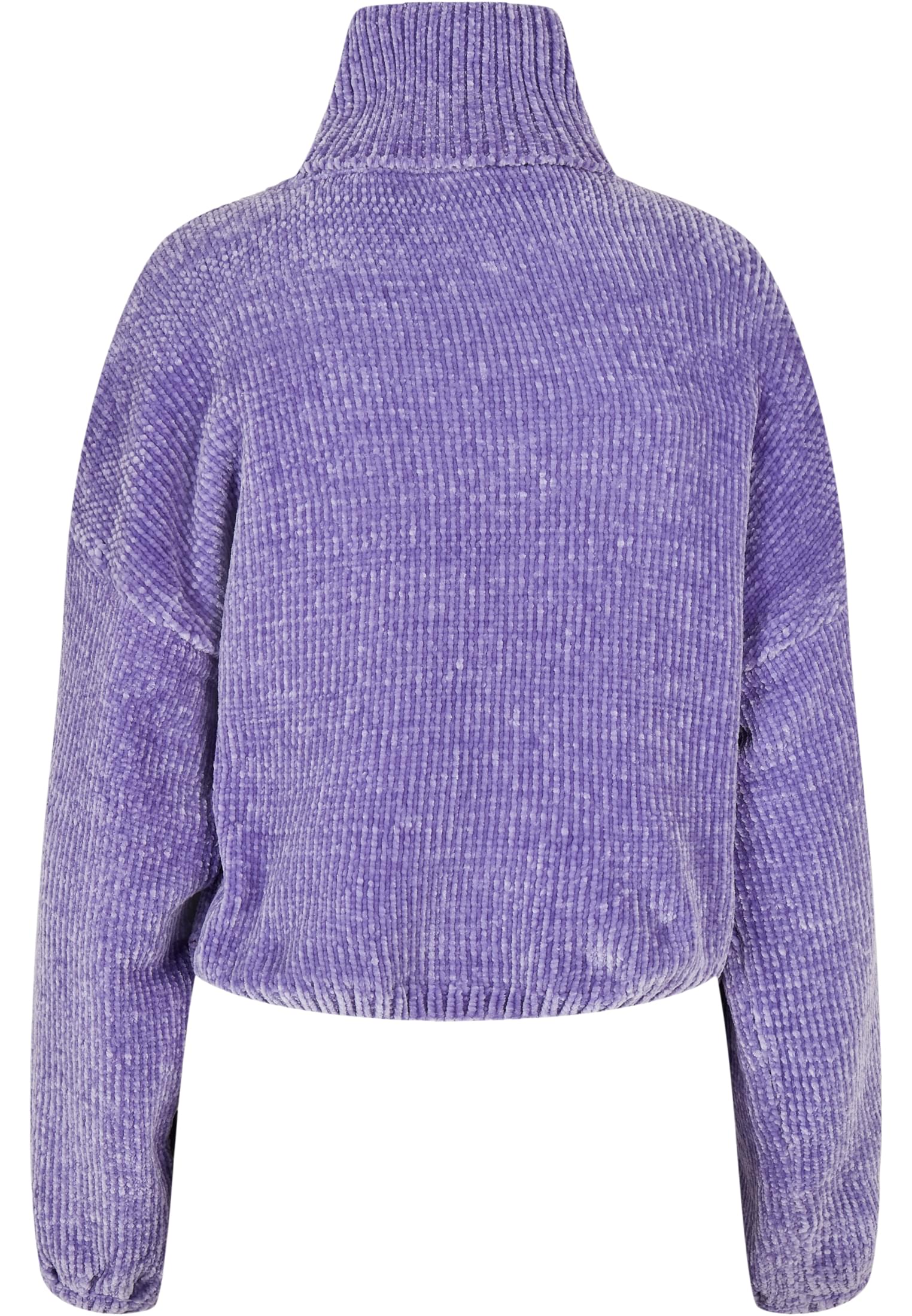 Ladies Short Chenille Turtleneck Sweater | lavender