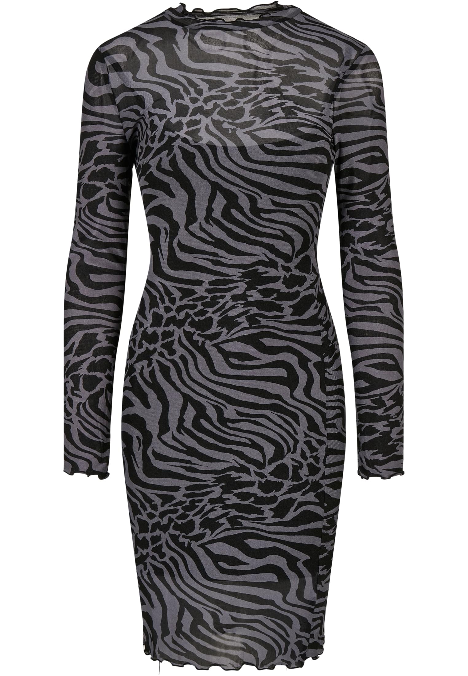 Ladies AOP Double Layer Dress | asphalt/black