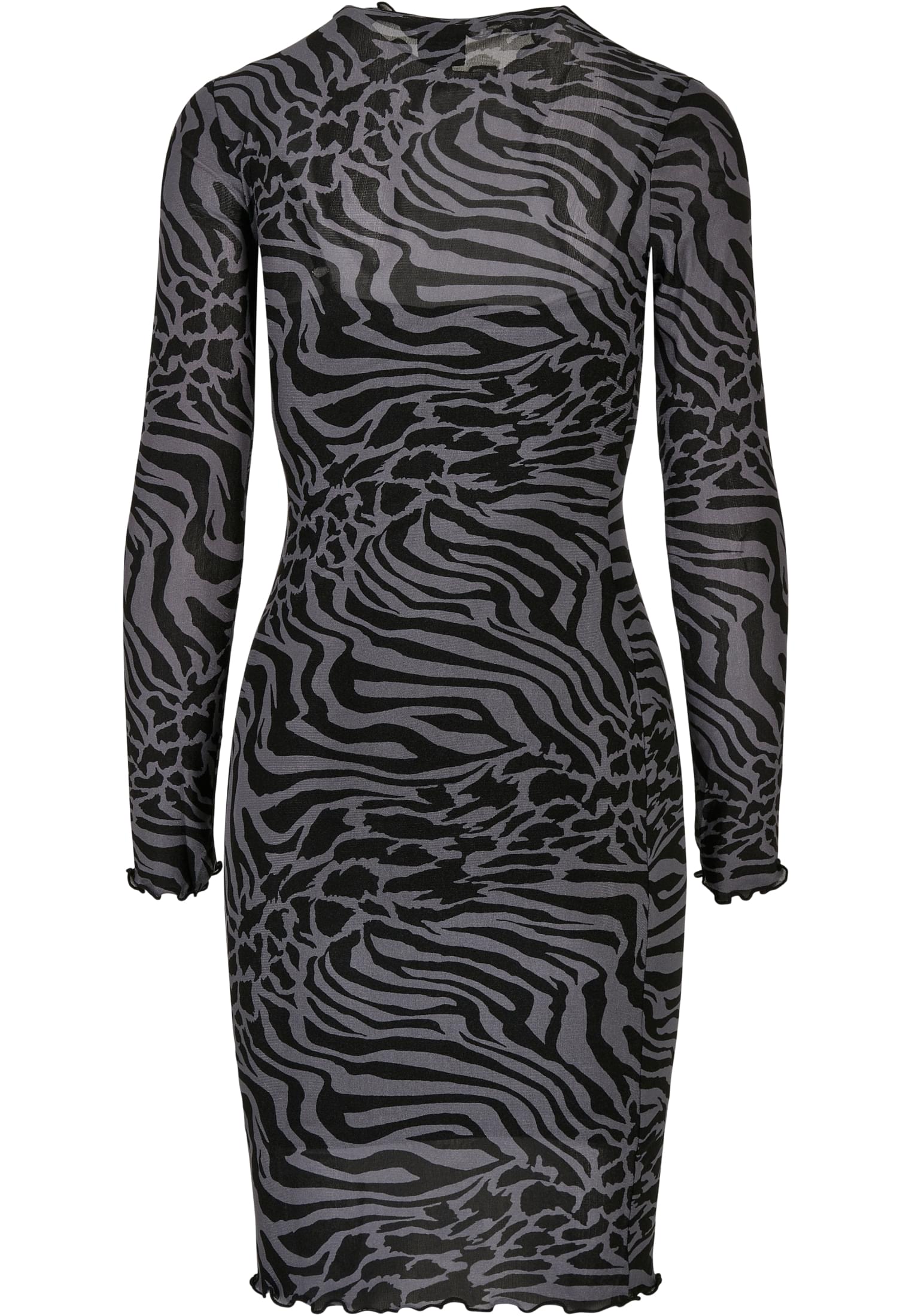 Ladies AOP Double Layer Dress | asphalt/black