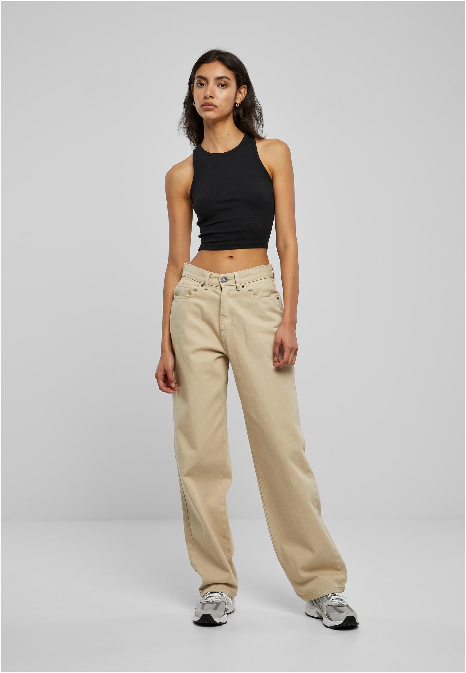 Ladies High Waist 90´S Wide Leg Denim Pants | offwhite raw