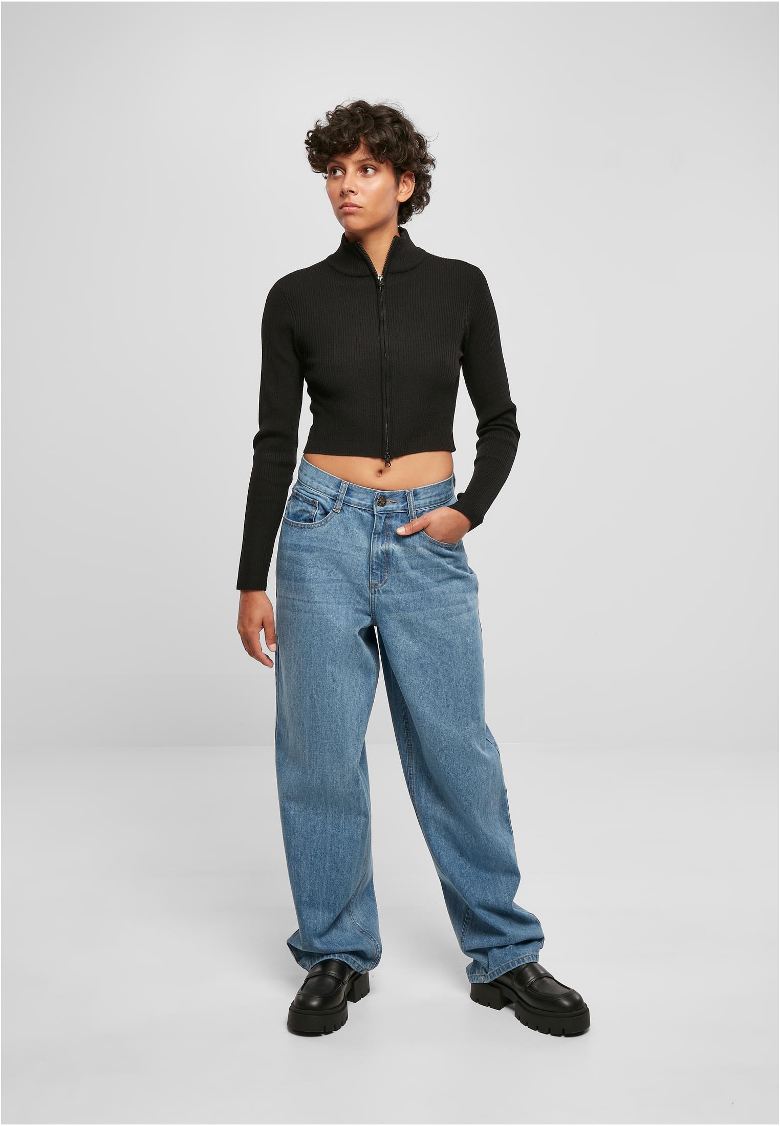 Ladies High Waist 90´S Wide Leg Denim Pants | midstone washed