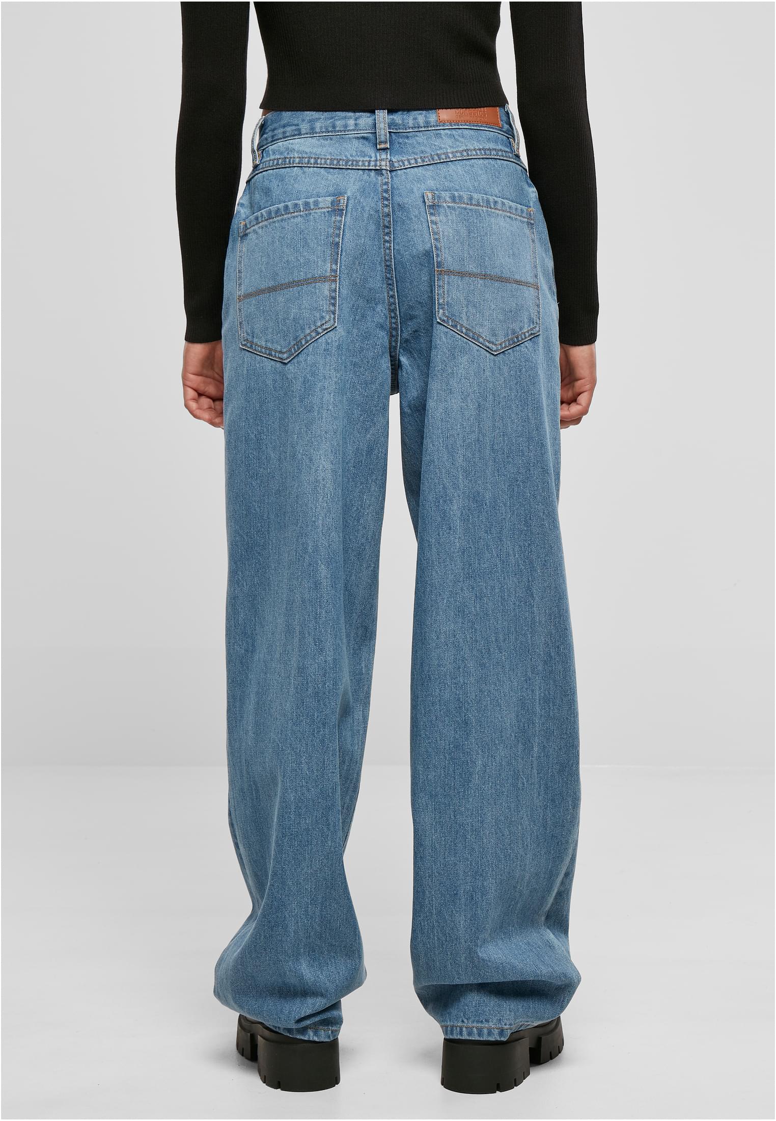 Ladies High Waist 90´S Wide Leg Denim Pants | midstone washed