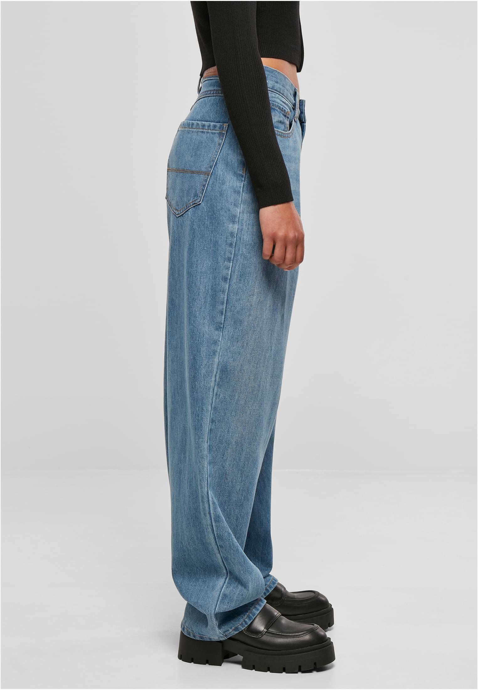 Ladies High Waist 90´S Wide Leg Denim Pants | midstone washed