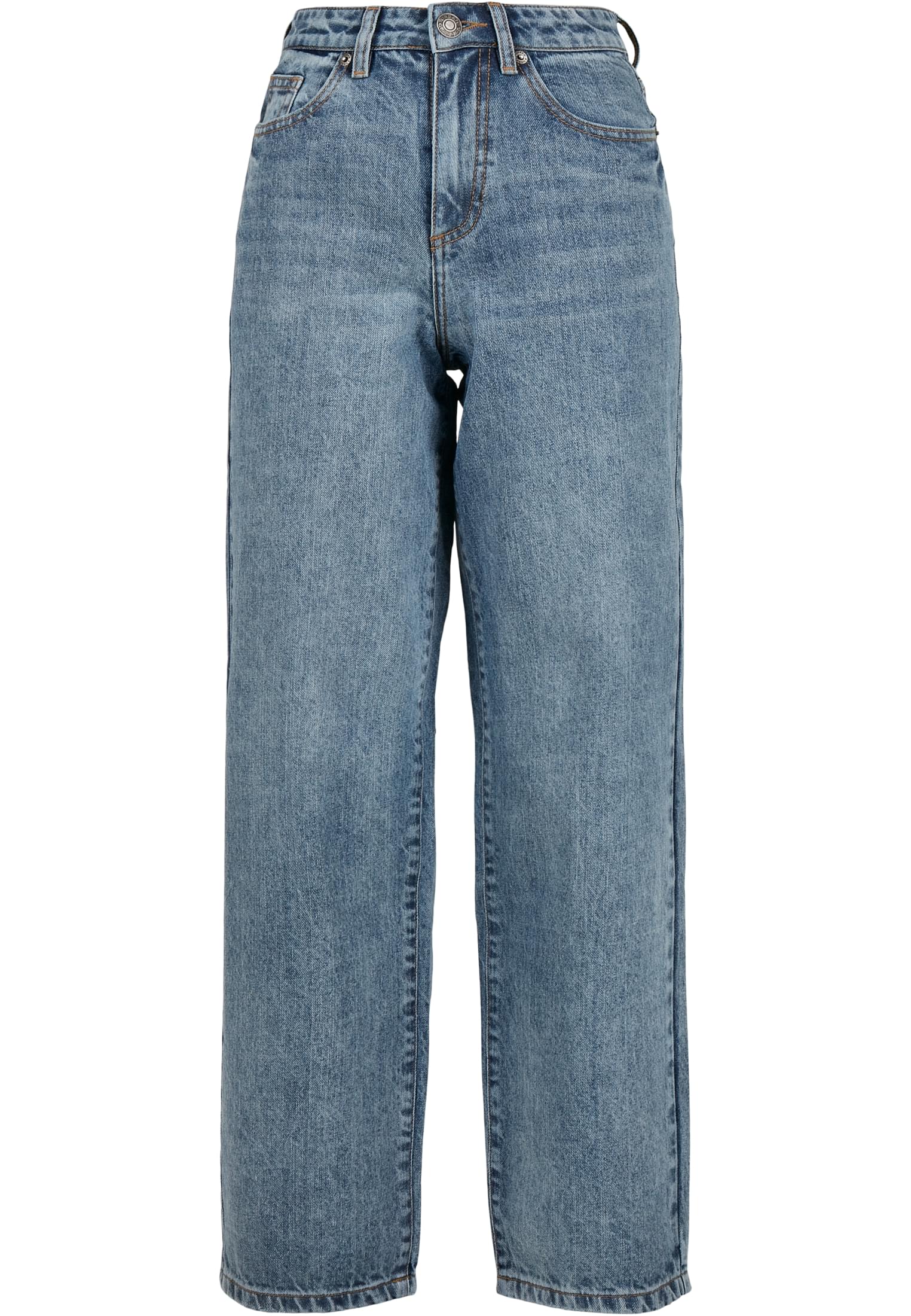 Ladies High Waist 90´S Wide Leg Denim Pants | tinted light blue washed