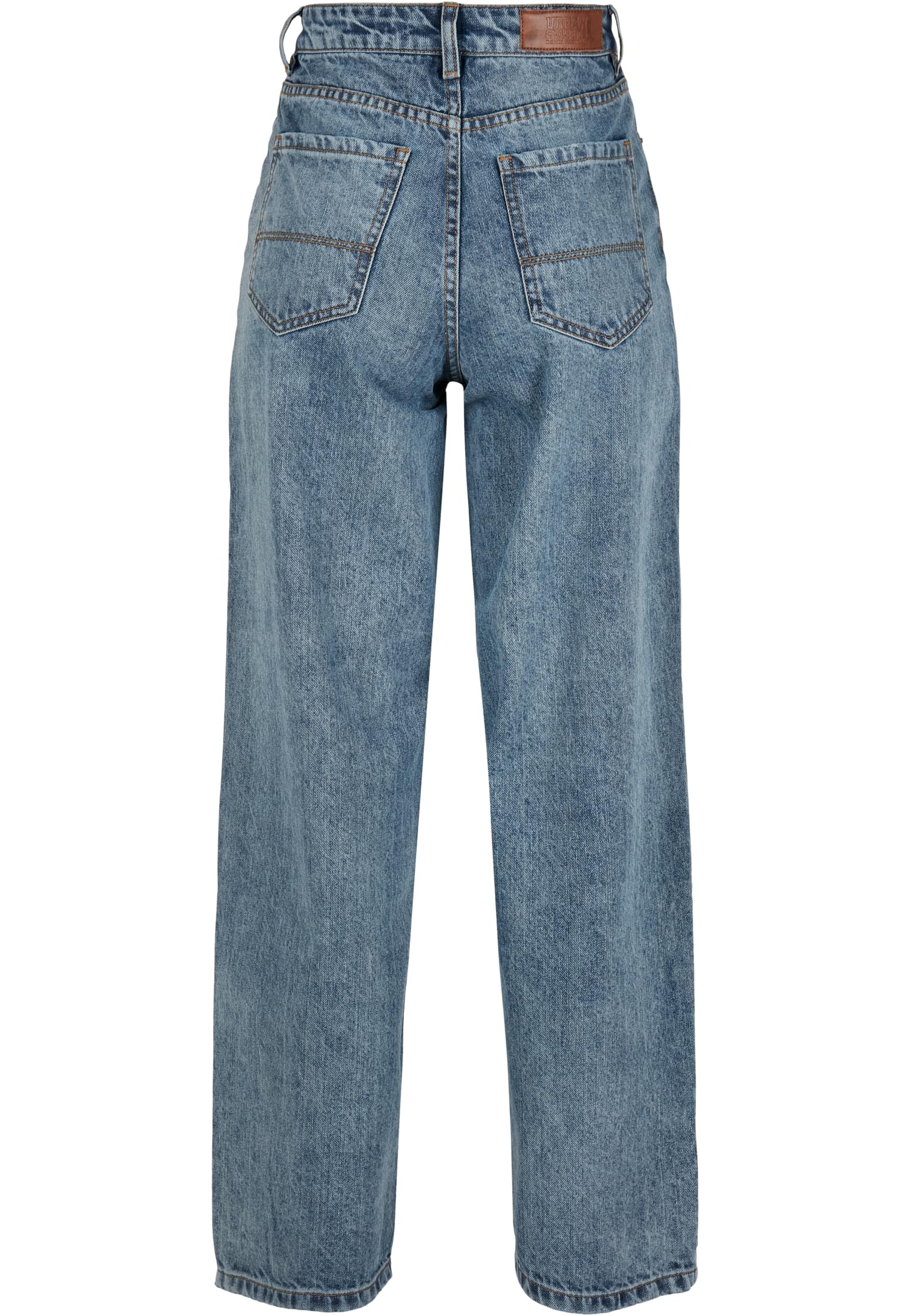 Ladies High Waist 90´S Wide Leg Denim Pants | tinted light blue washed