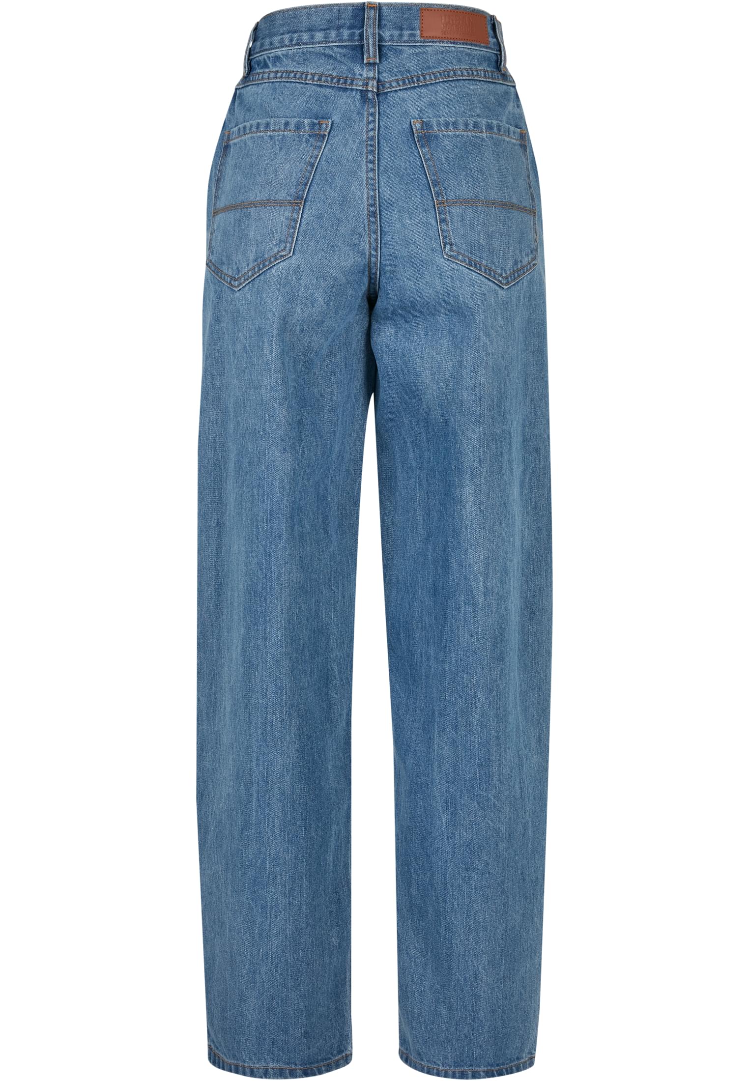 Ladies High Waist 90´S Wide Leg Denim Pants | midstone washed