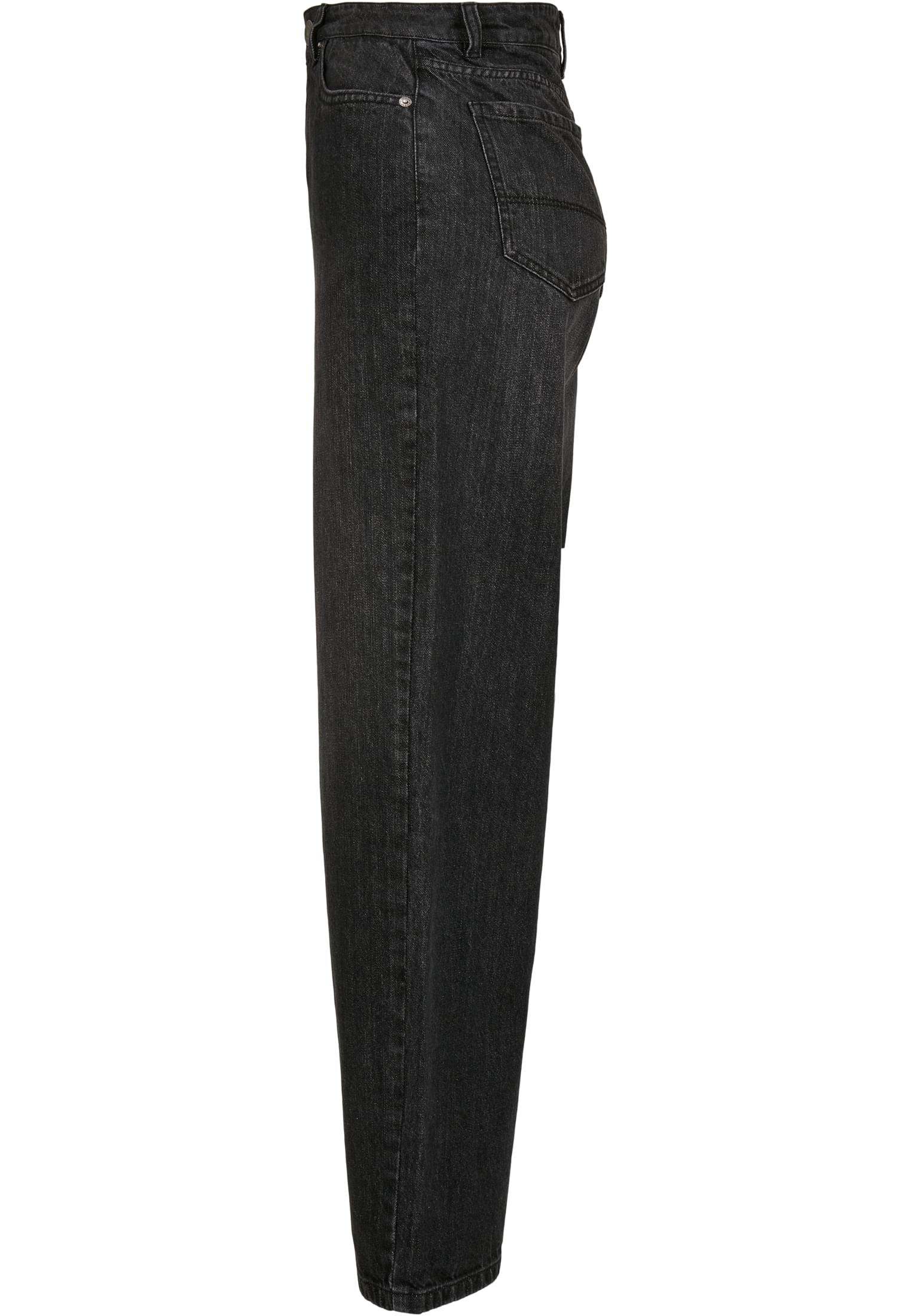 Ladies High Waist 90´S Wide Leg Denim Pants | black washed