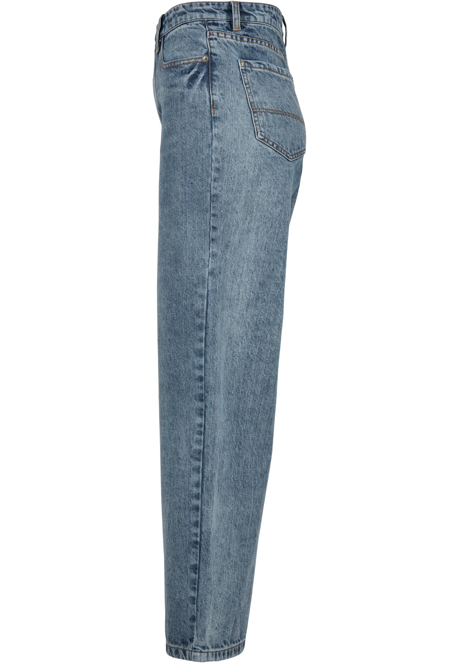 Ladies High Waist 90´S Wide Leg Denim Pants | tinted light blue washed