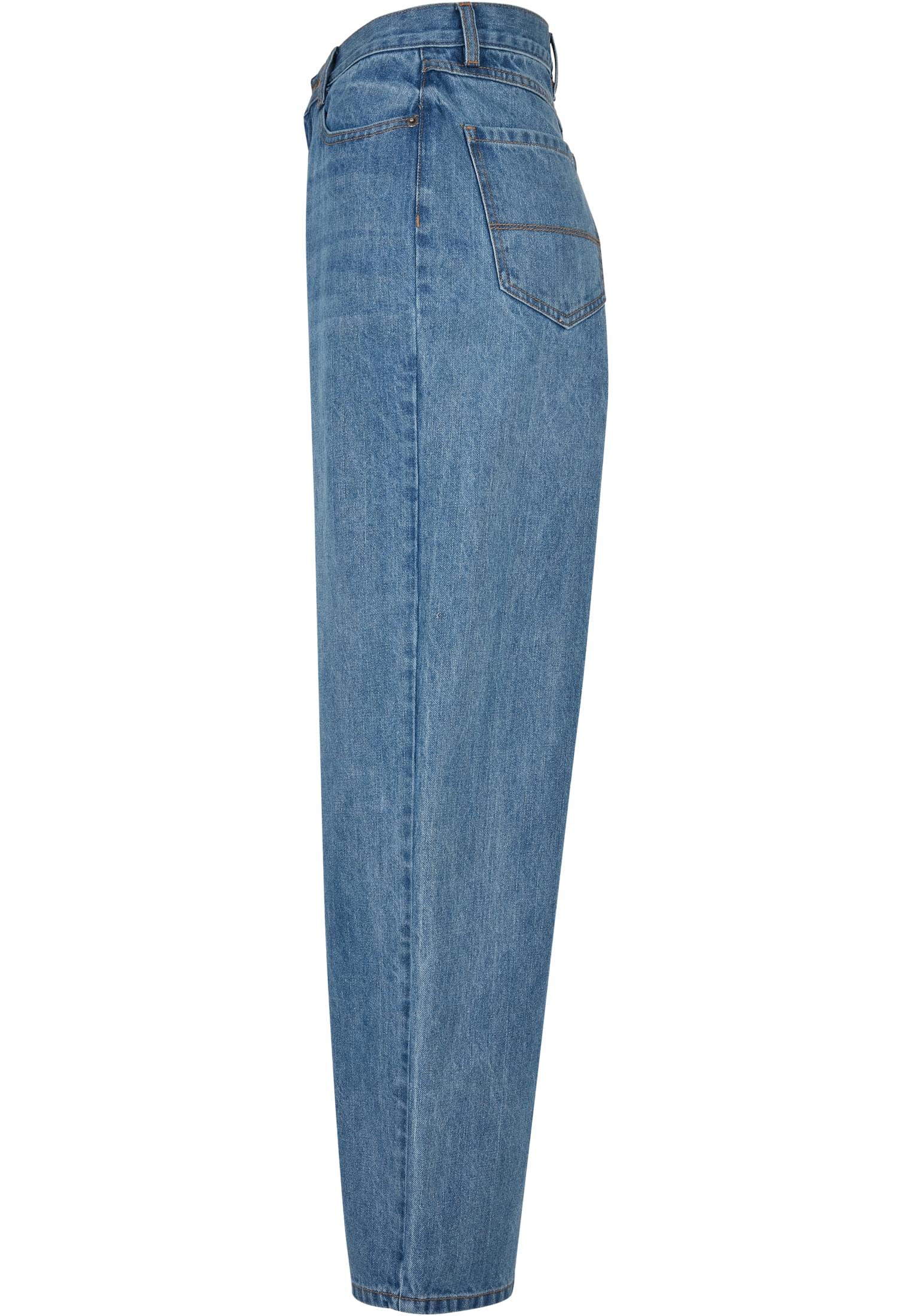 Ladies High Waist 90´S Wide Leg Denim Pants | midstone washed