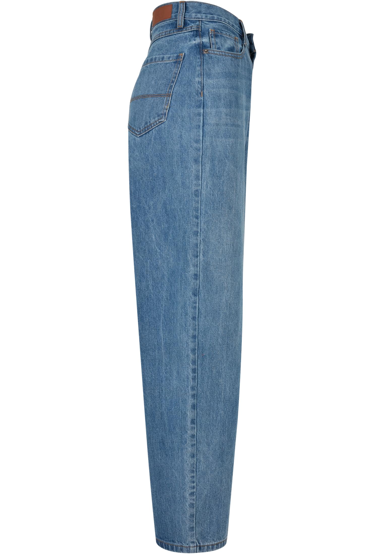 Ladies High Waist 90´S Wide Leg Denim Pants | midstone washed