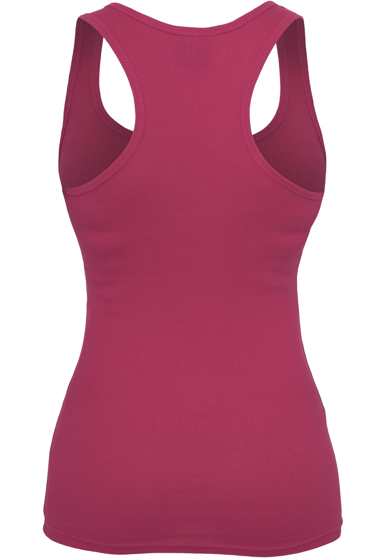 Ladies Button Tanktop | fuchsia