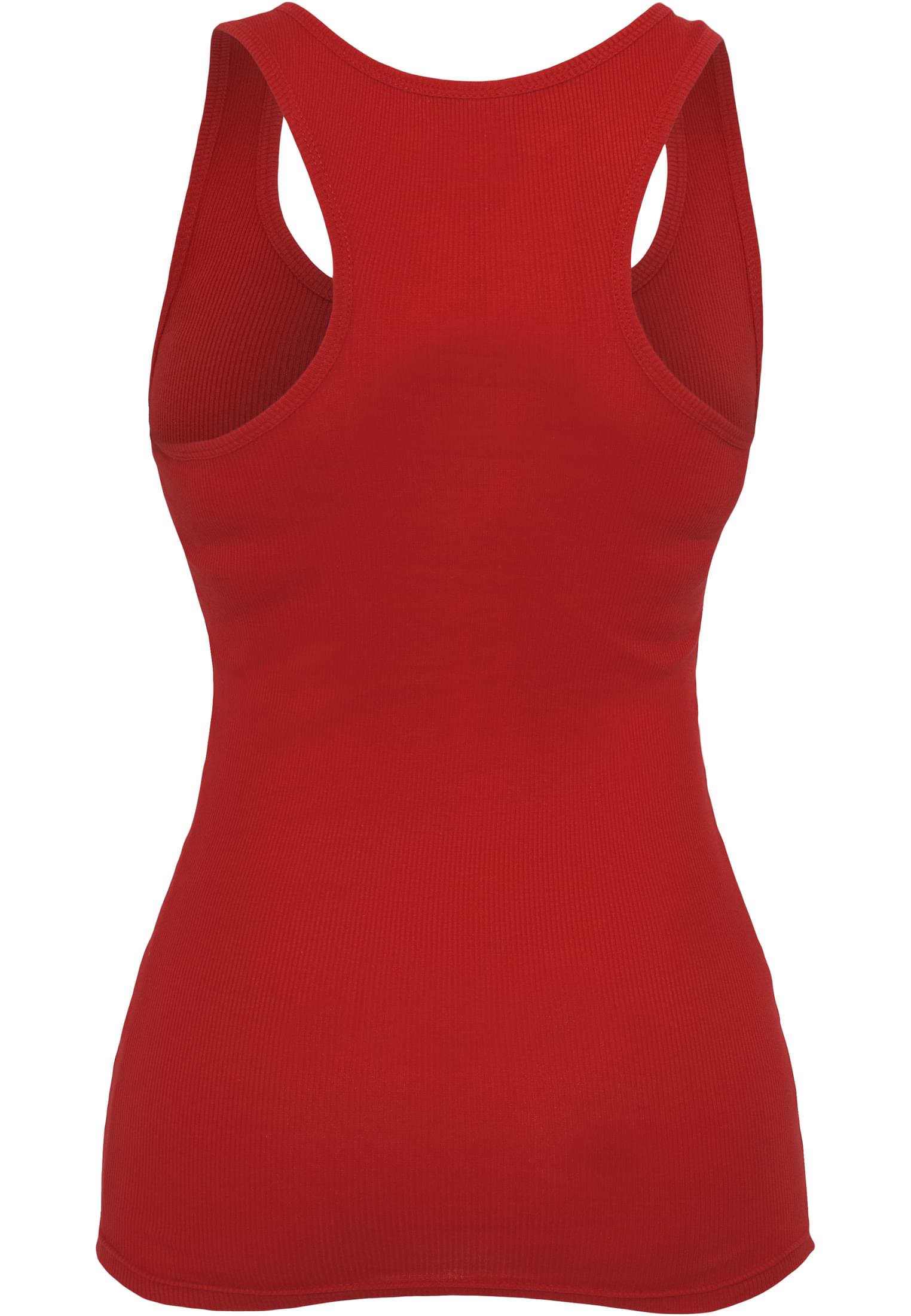 Ladies Button Tanktop | red