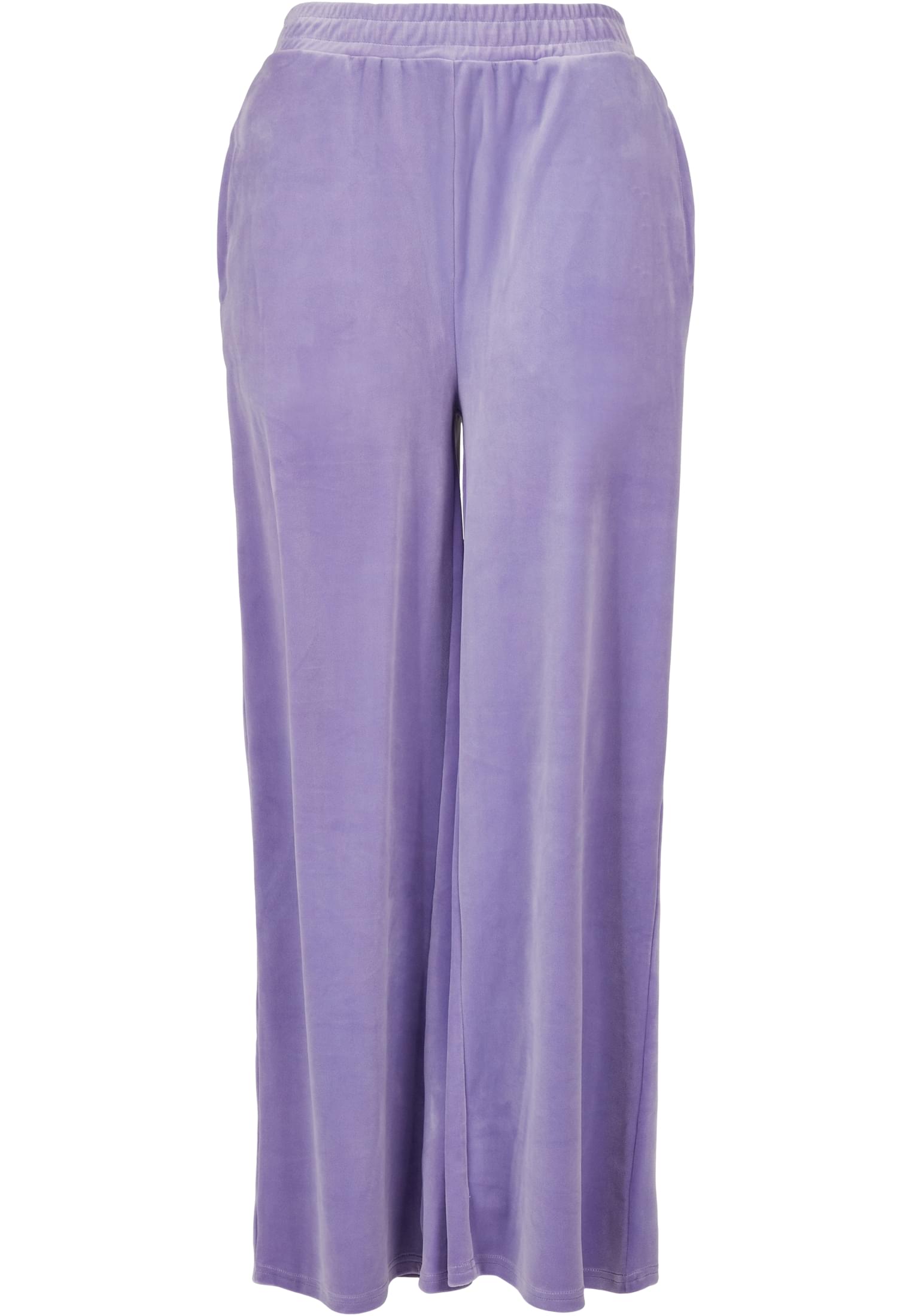 Ladies High Waist Straight Velvet Sweatpants | lavender