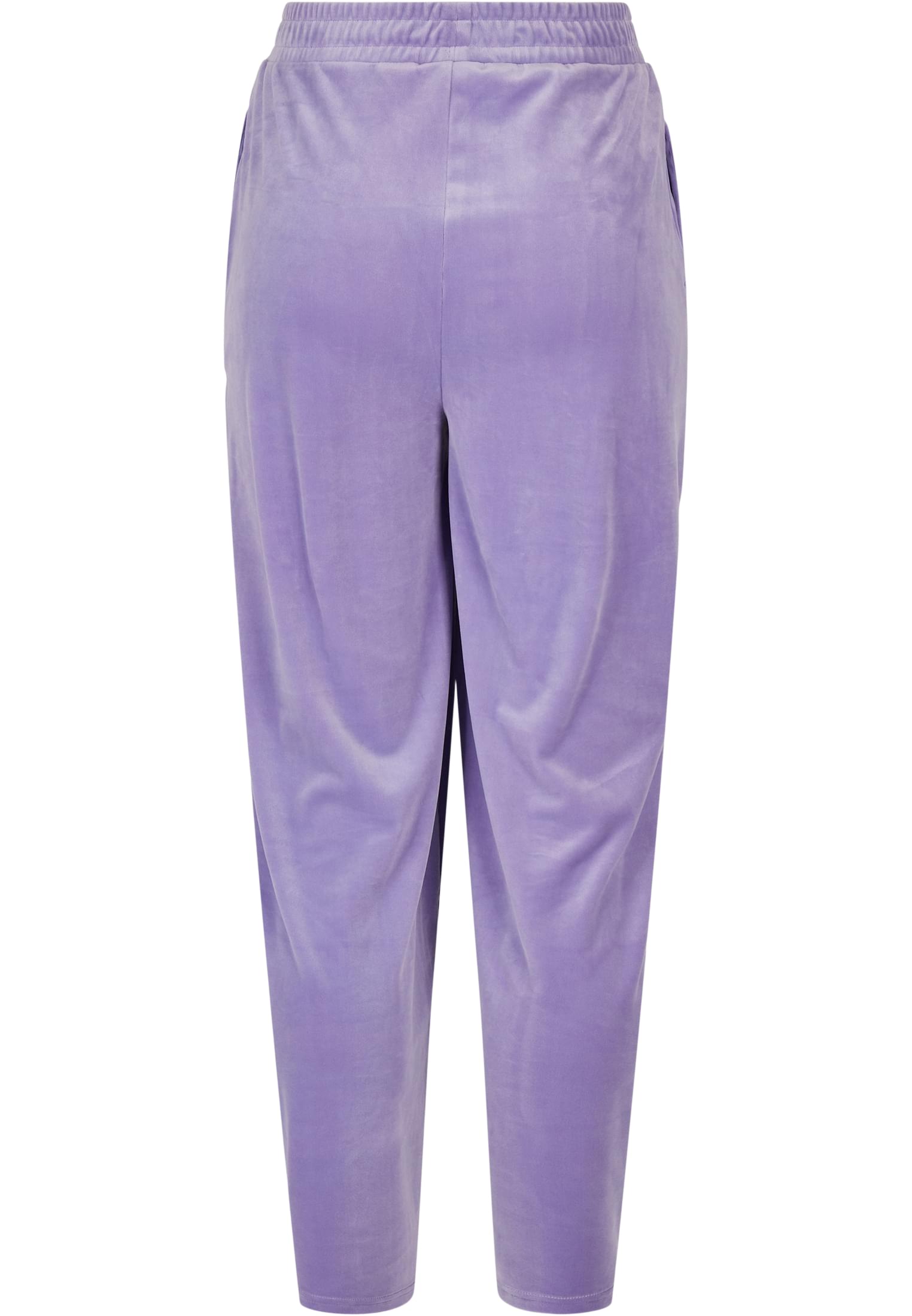 Ladies High Waist Straight Velvet Sweatpants | lavender