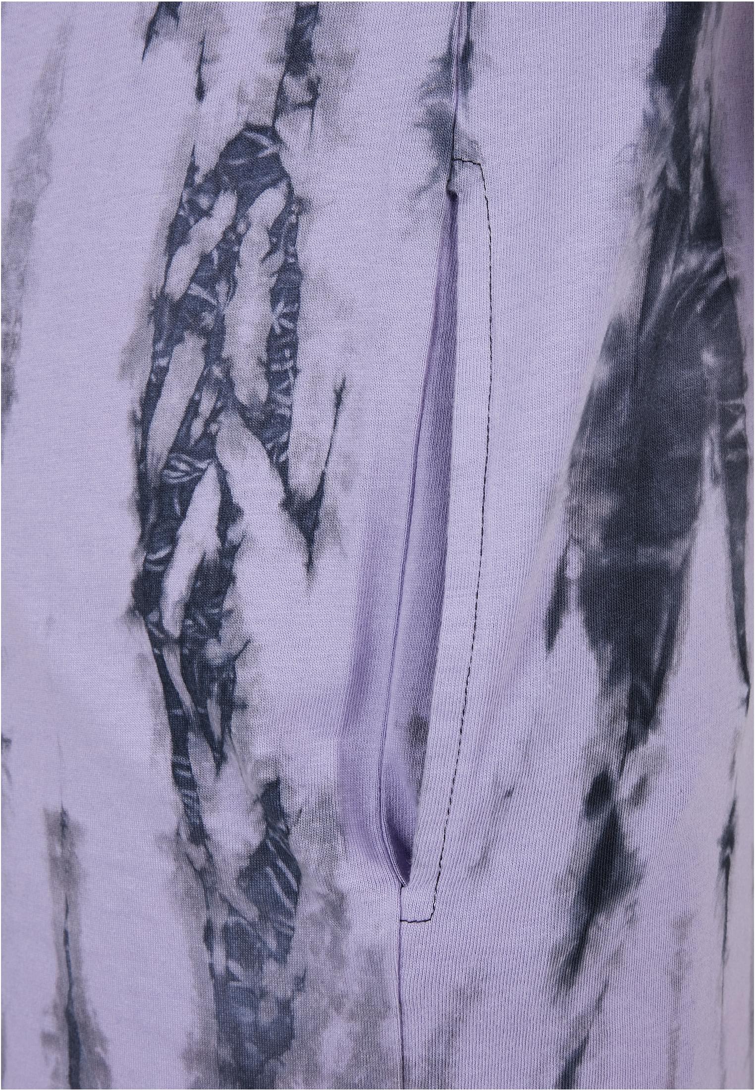 Ladies Oversized Tie Dye Hoody Dress | black/lavender