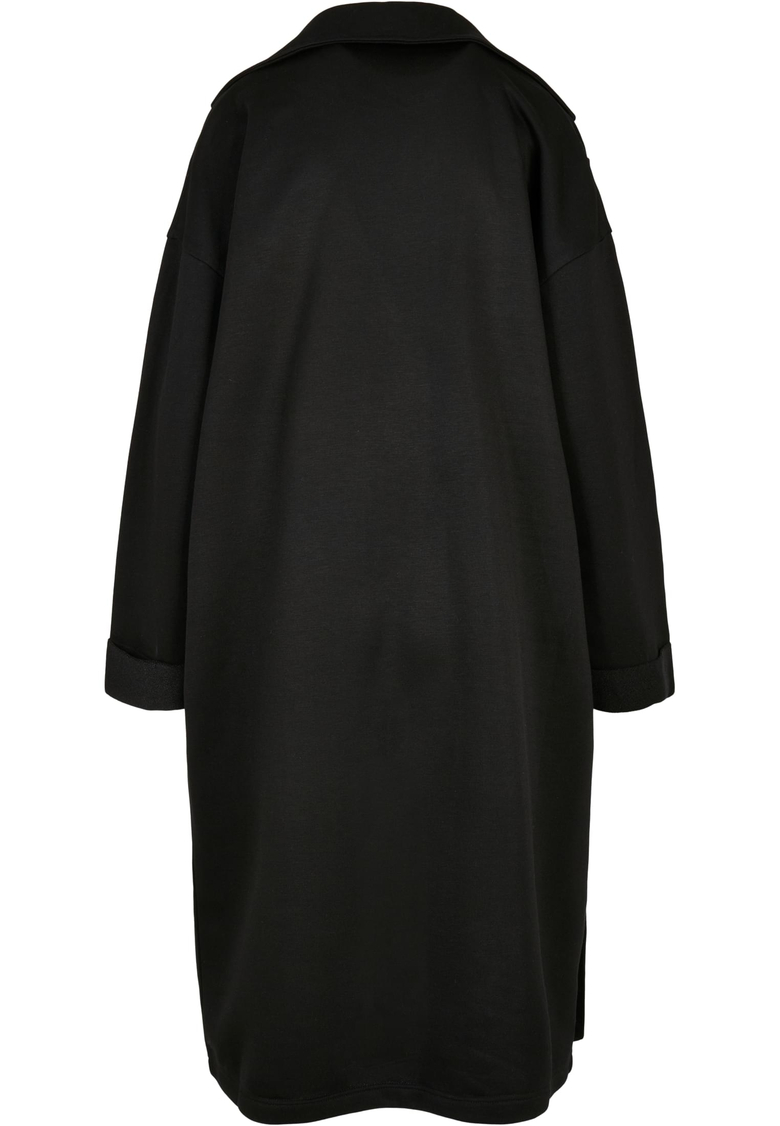 Ladies Modal Terry Oversized Coat | black