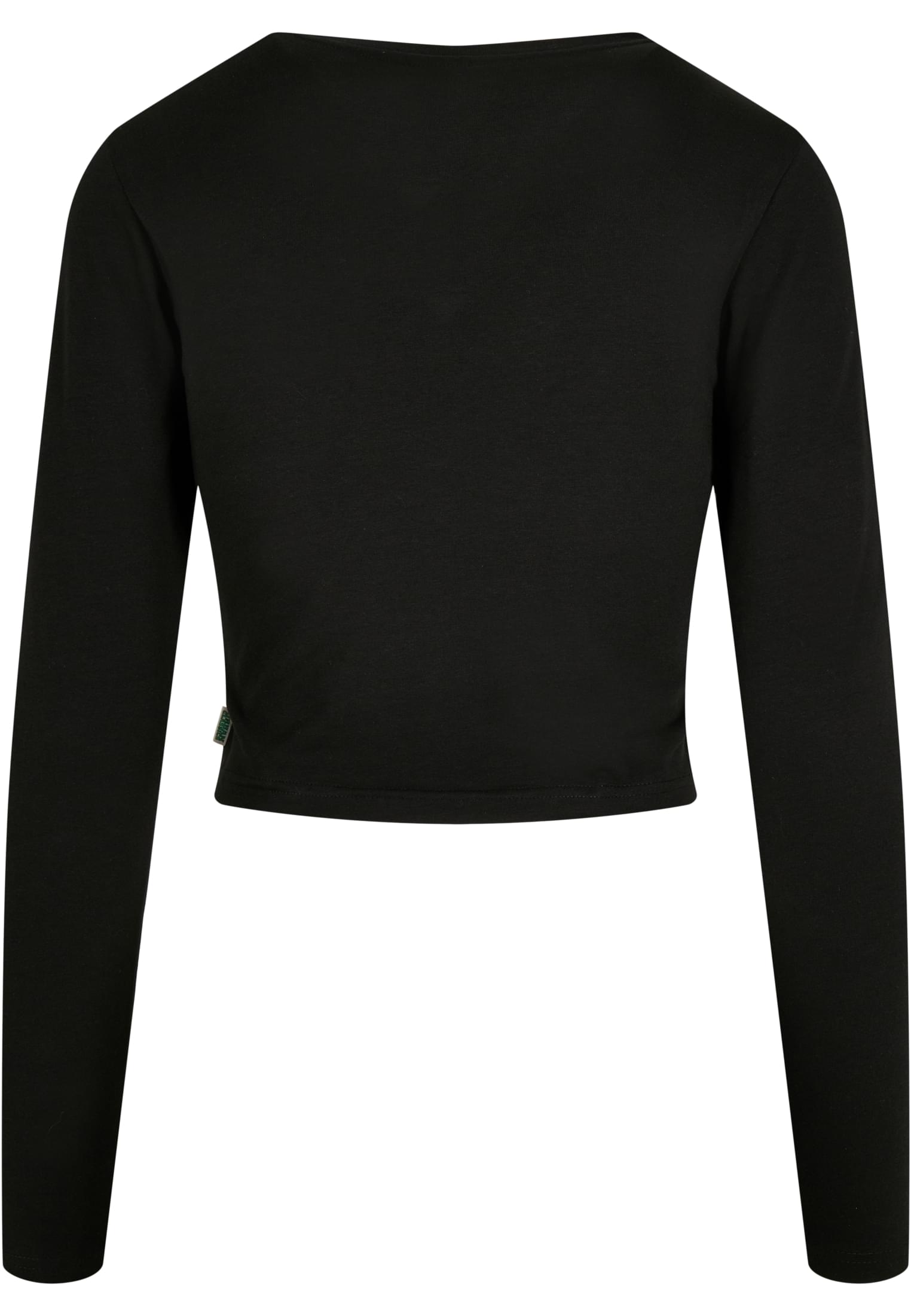 Ladies Organic Cropped Longsleeve | black