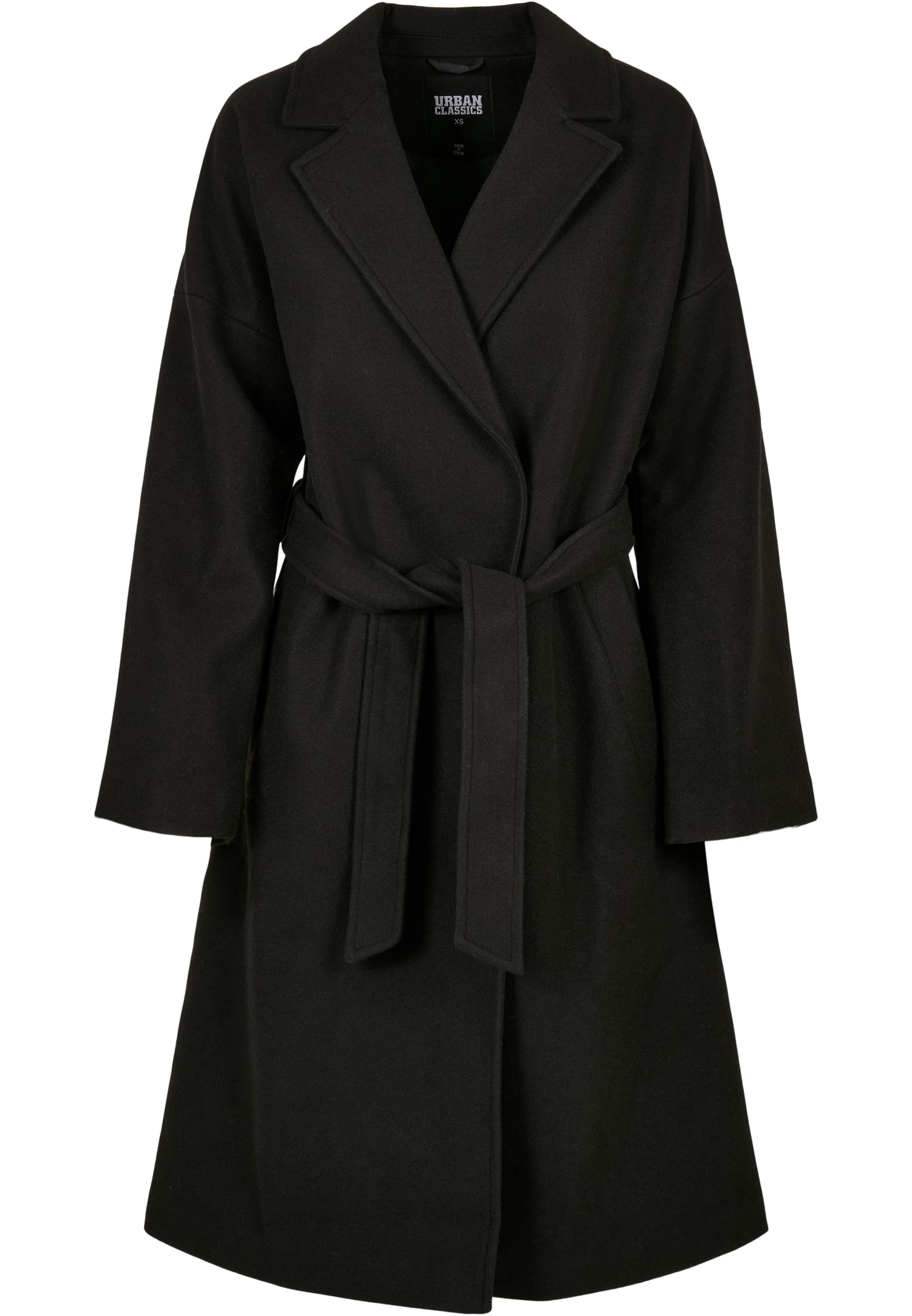 Ladies Oversized Classic Coat | black