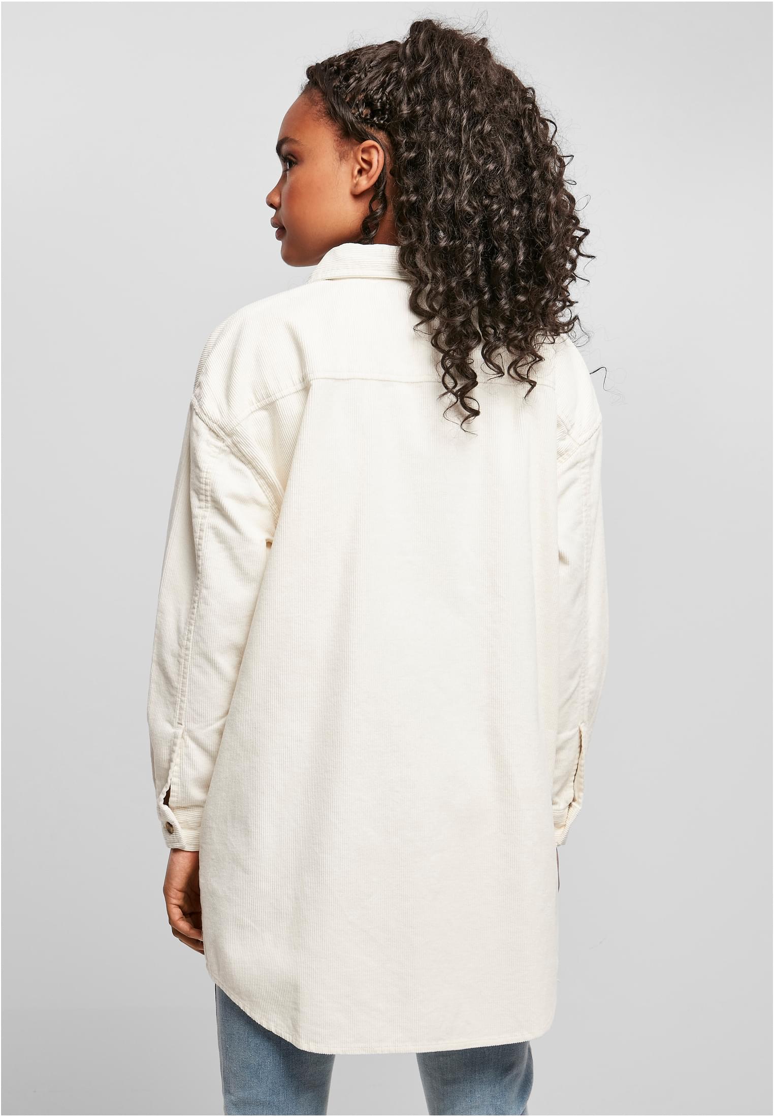 Ladies Long Corduroy Overshirt | whitesand