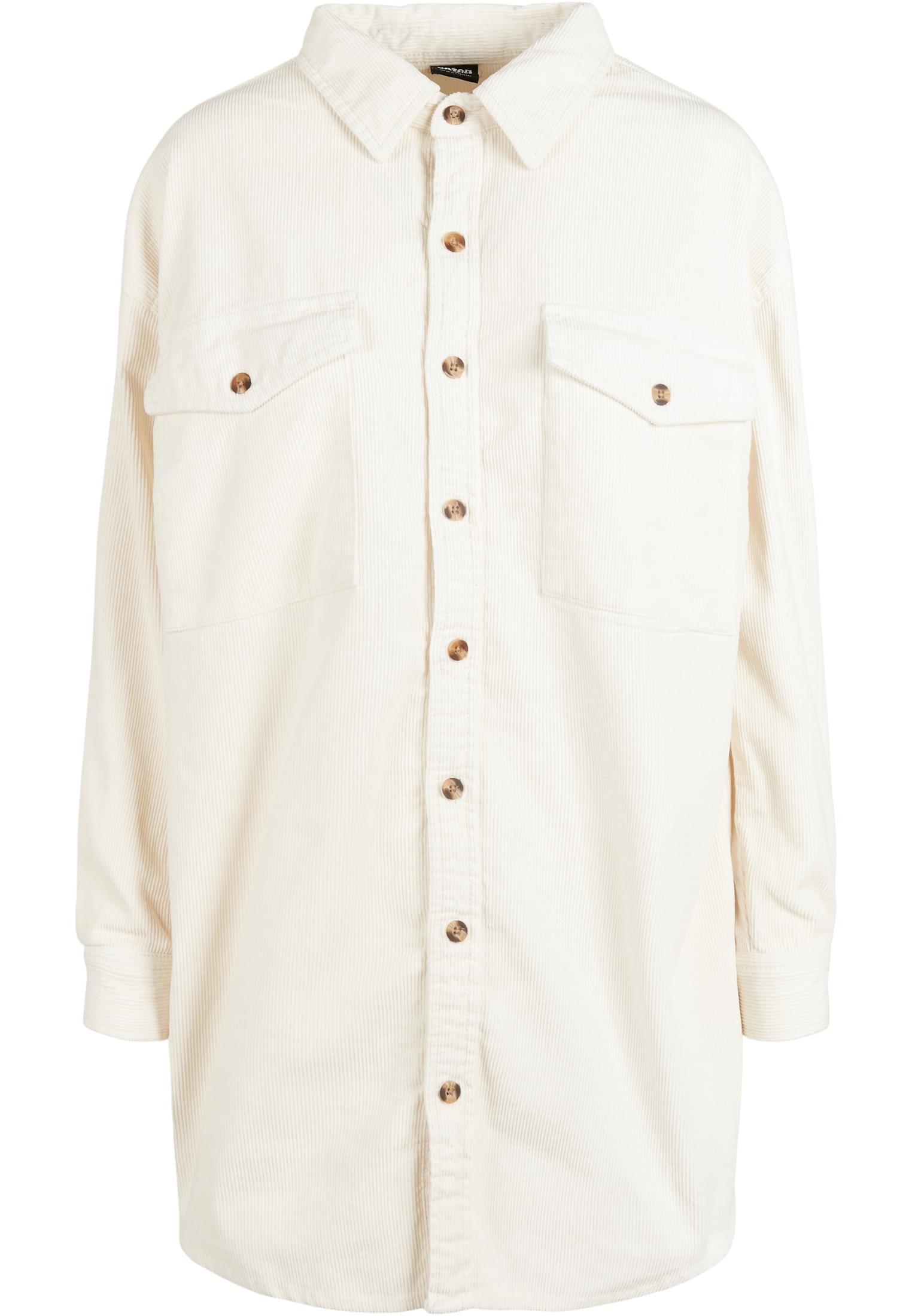 Ladies Long Corduroy Overshirt | whitesand