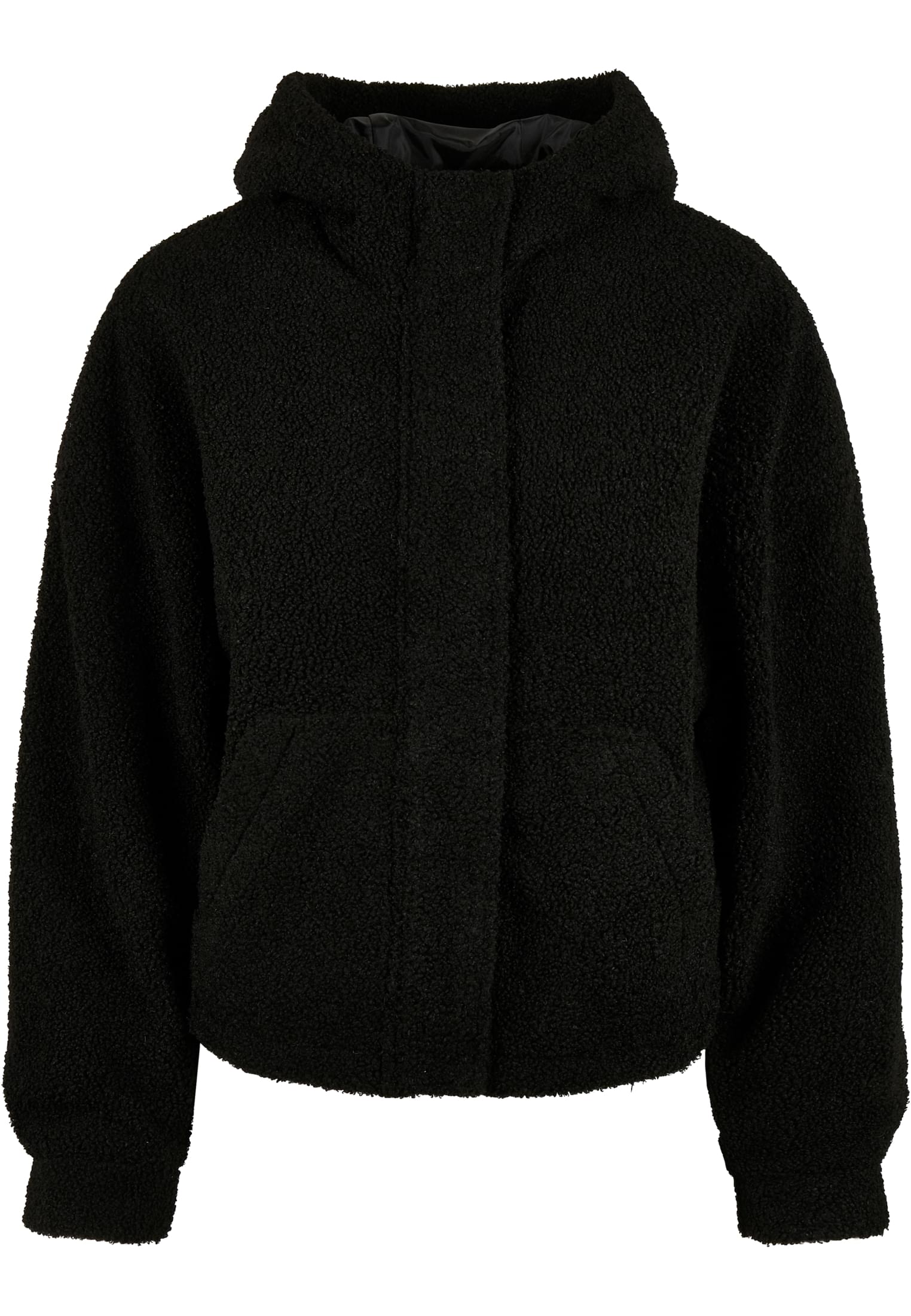 Ladies Short Sherpa Jacket | black