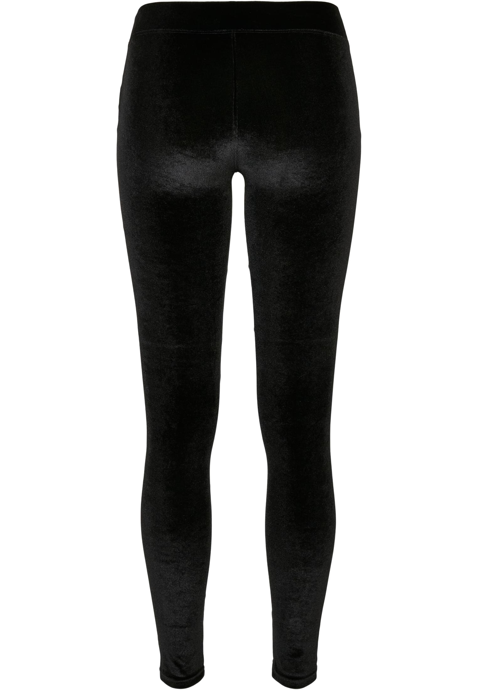 Ladies Velvet Tech Mesh Leggings | black