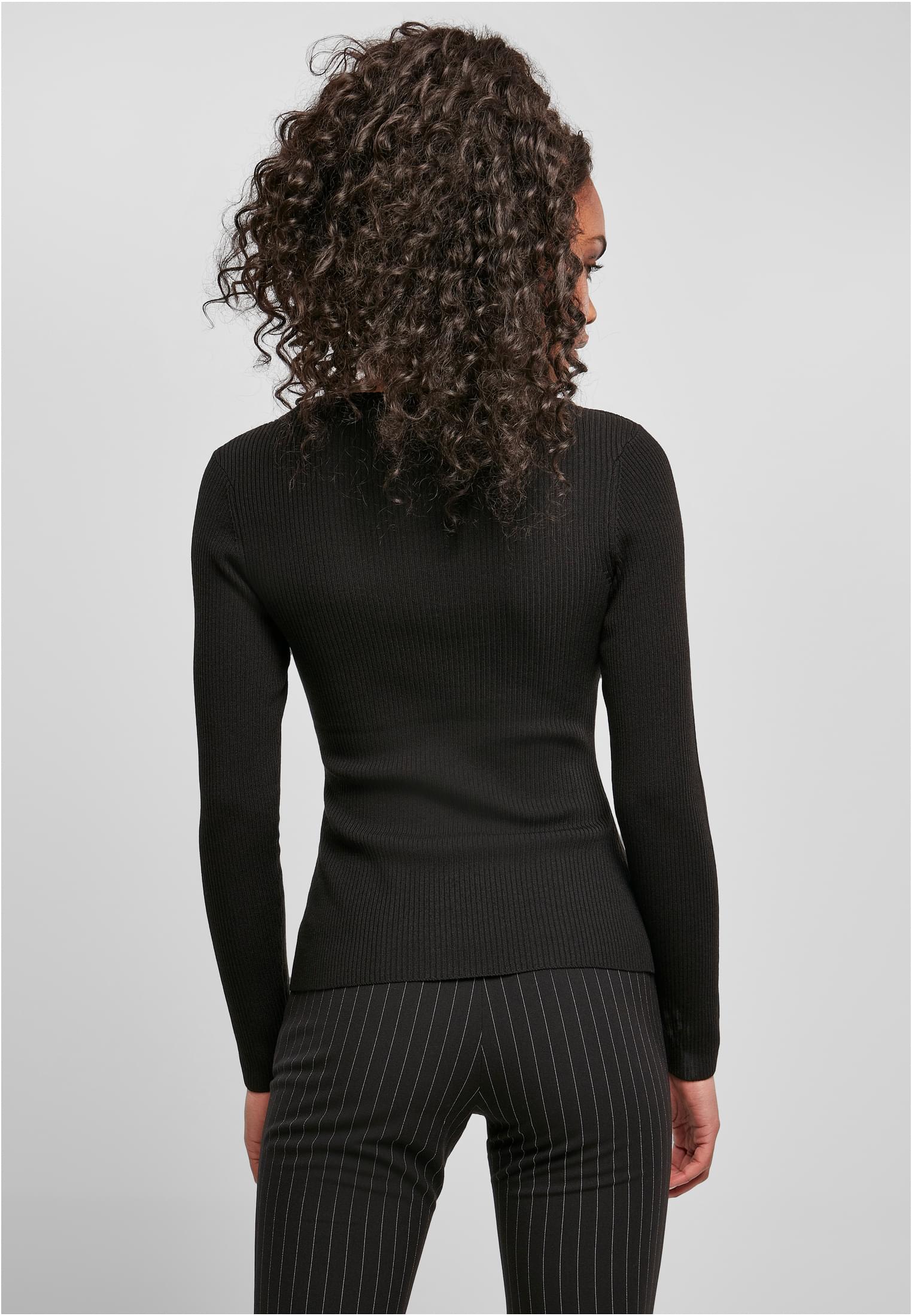 Ladies Wide Neckline Sweater | black