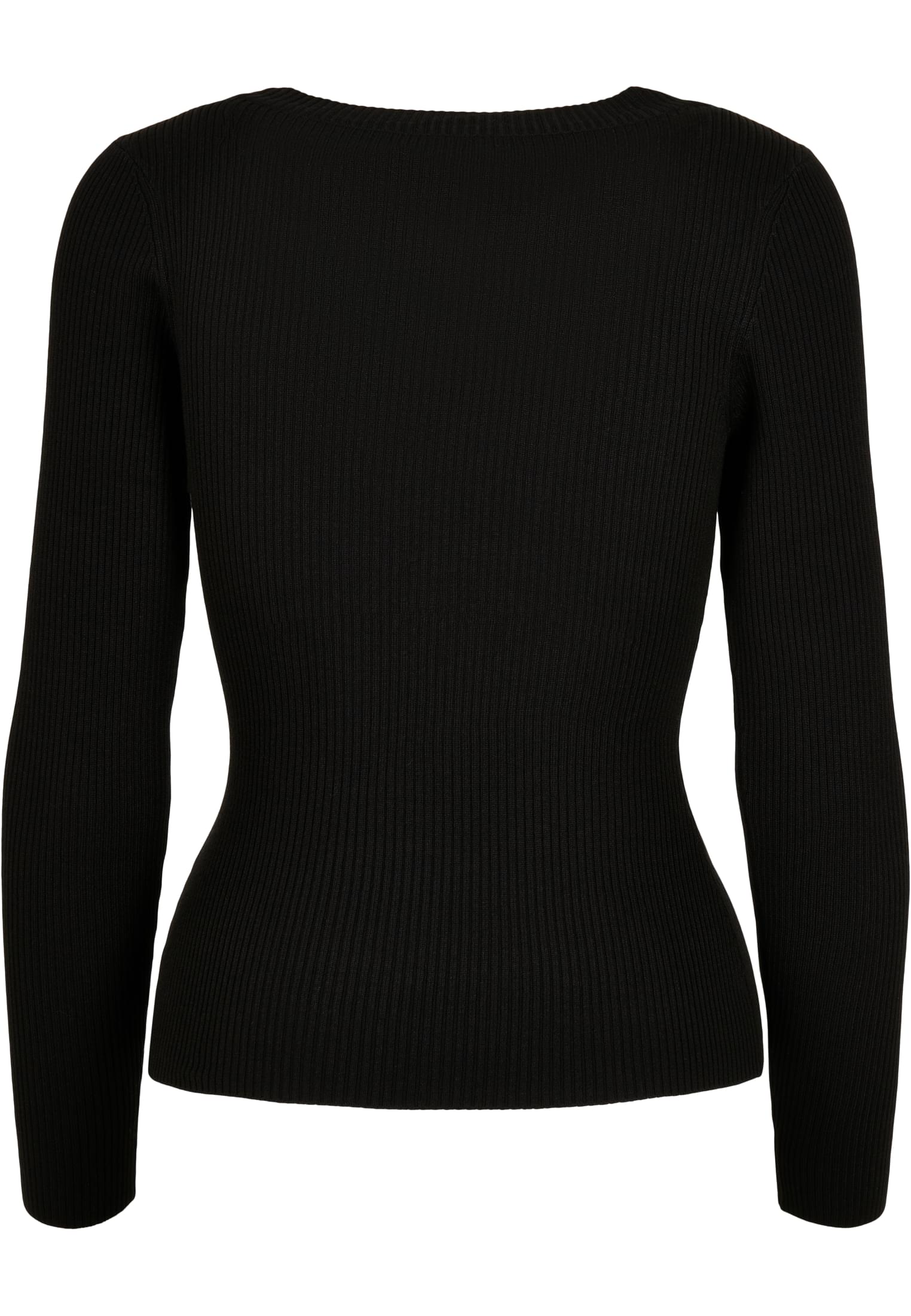 Ladies Wide Neckline Sweater | black