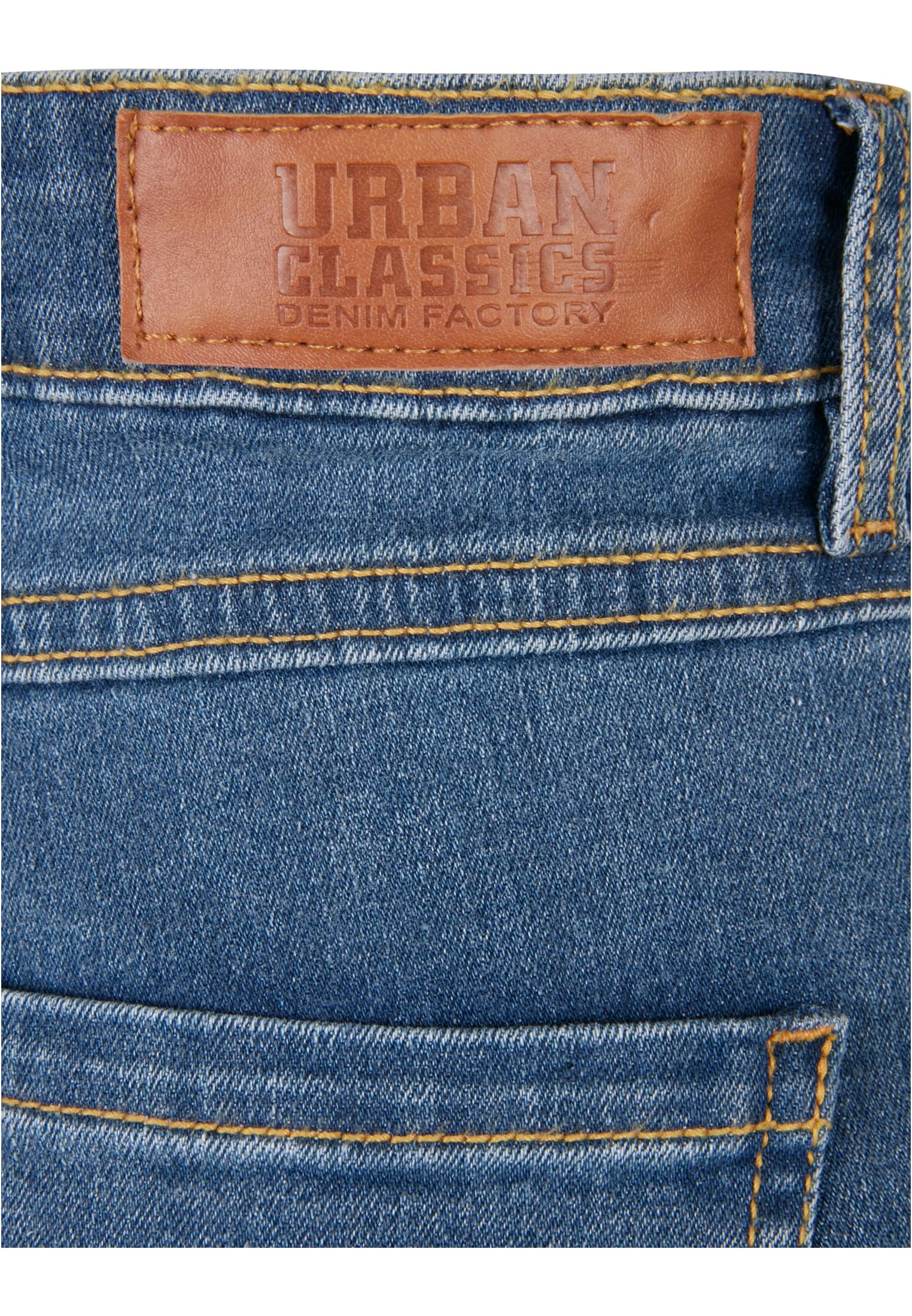 Ladies High Waist Flared Denim Pants | midstone washed