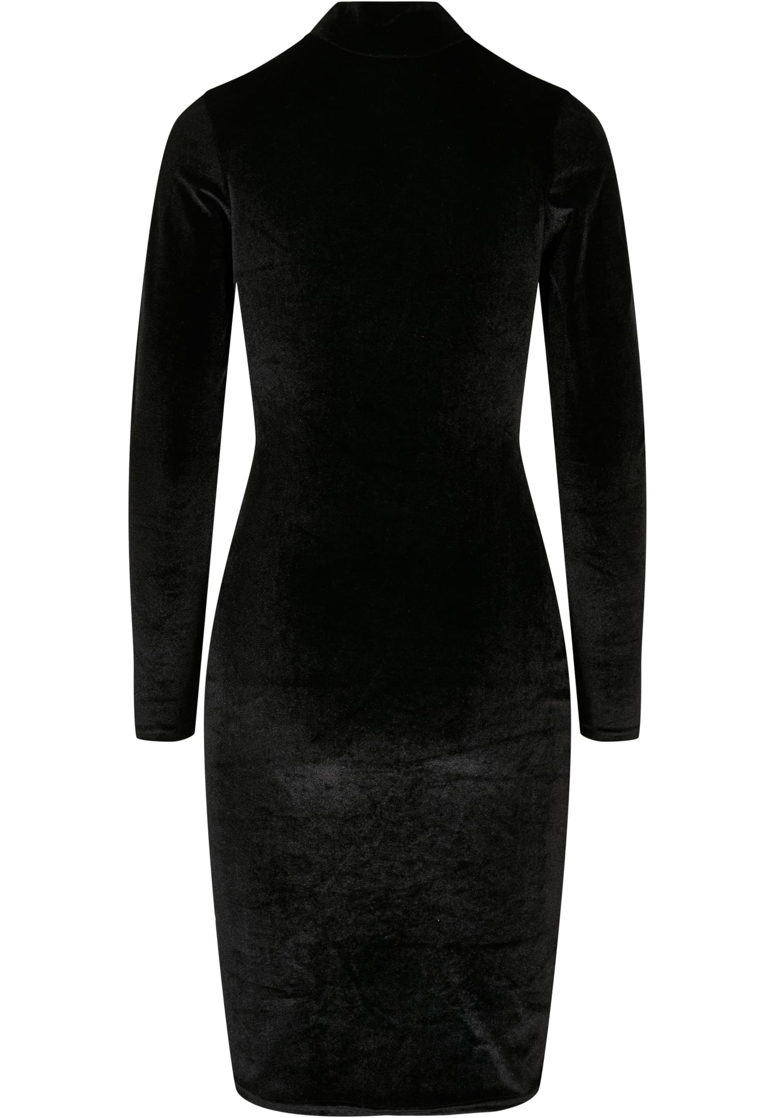 Ladies Velvet Turtle Neck Dress | black