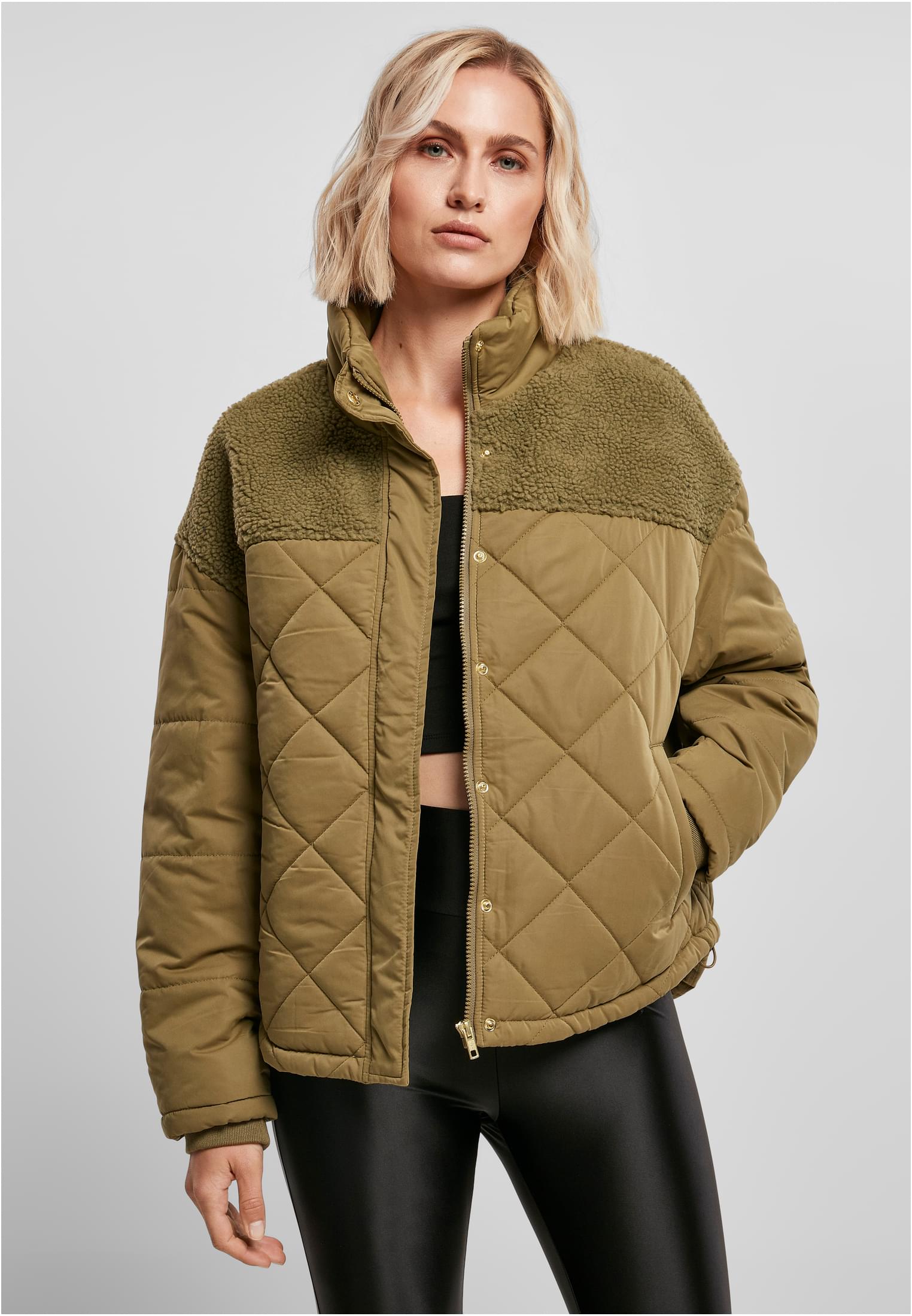 Ladies Oversized Diamond Quilt Puffer Jacket | tiniolive