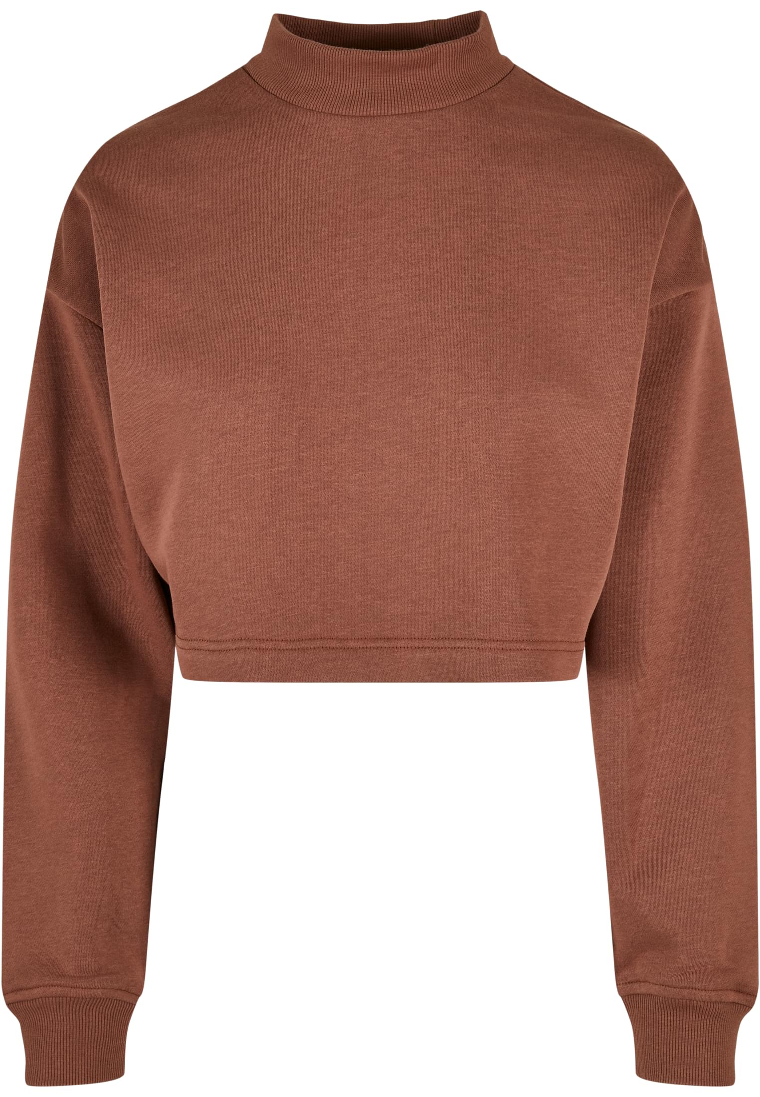 Ladies Cropped Oversized Sweat High Neck Crew | bark