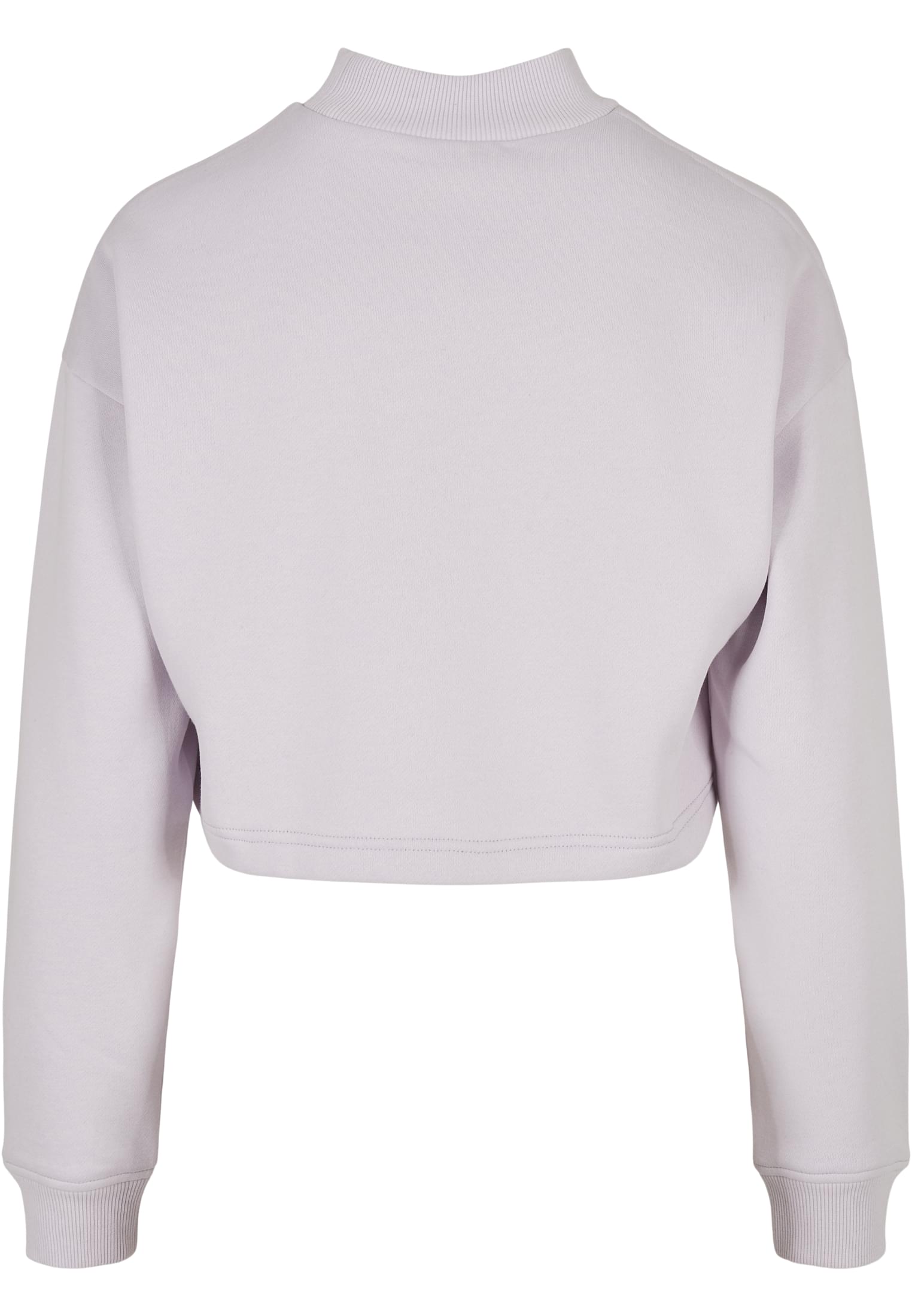 Ladies Cropped Oversized Sweat High Neck Crew | softlilac