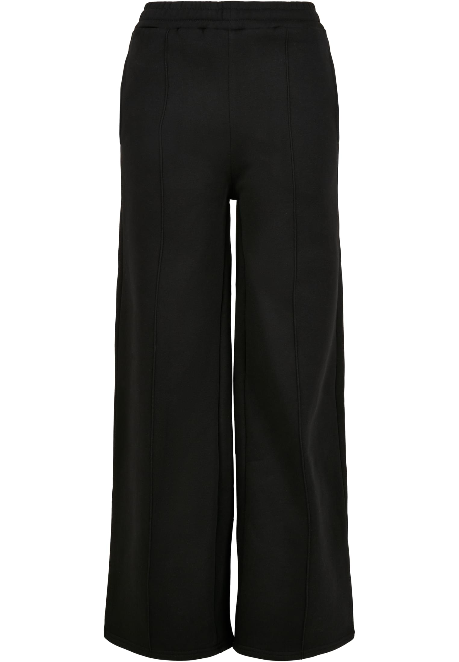 Ladies Straight Pin Tuck Sweat Pants | black