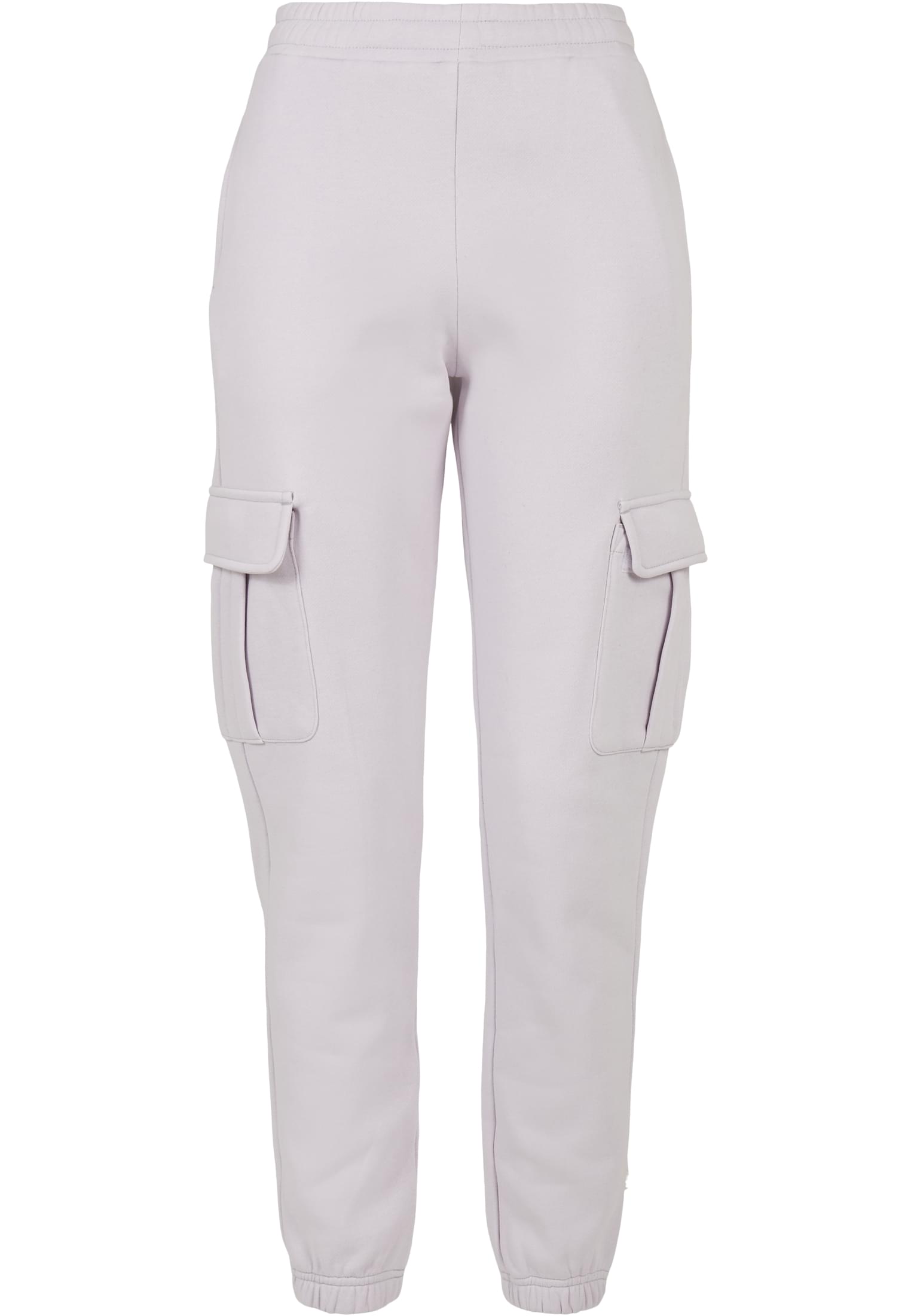 Ladies High Waist Cargo Sweat Pants | softlilac