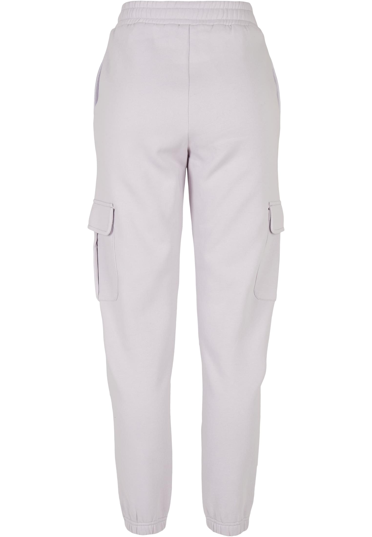 Ladies High Waist Cargo Sweat Pants | softlilac