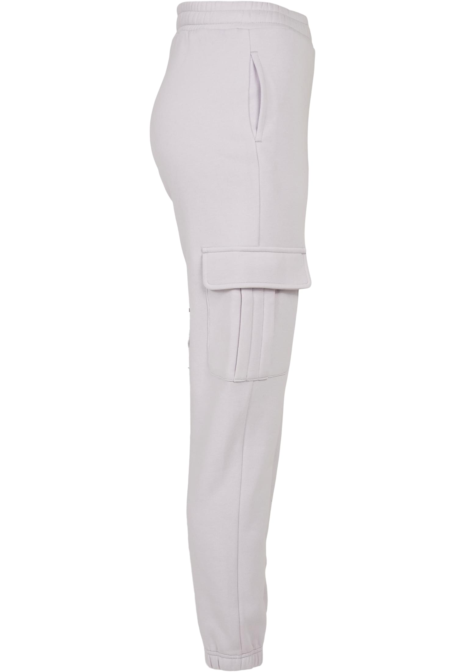 Ladies High Waist Cargo Sweat Pants | softlilac