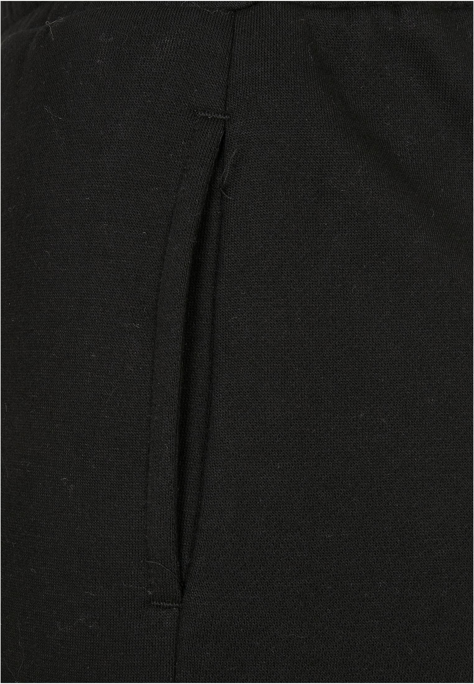 Ladies High Waist Cargo Sweat Pants | black