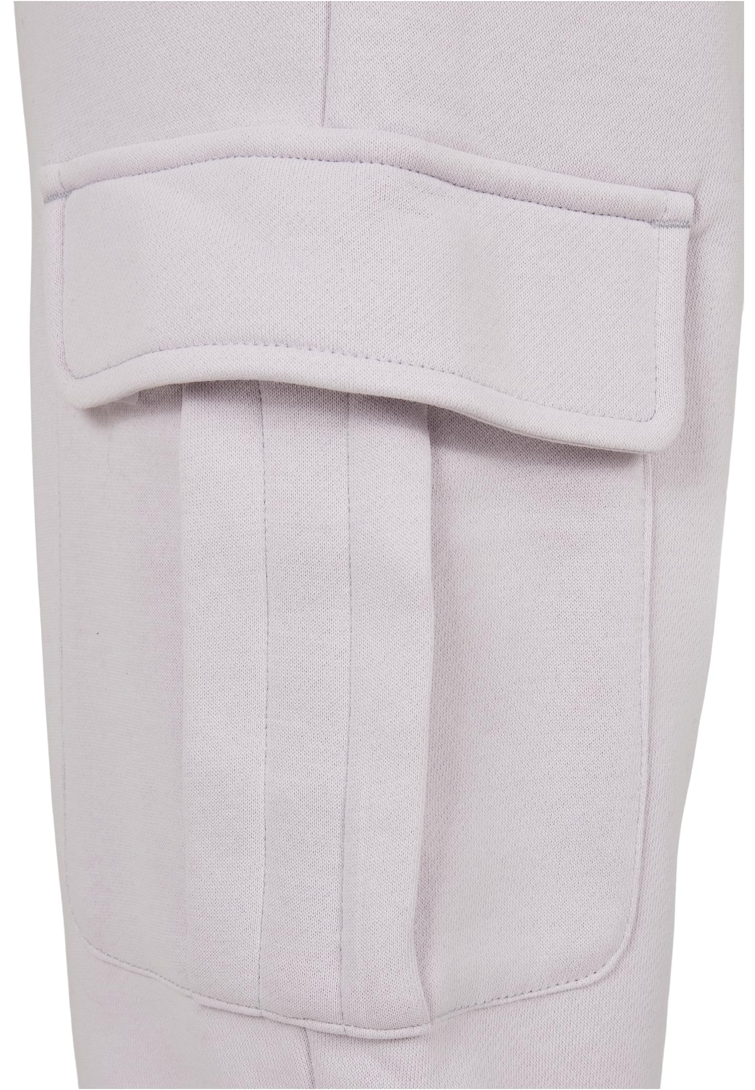 Ladies High Waist Cargo Sweat Pants | softlilac