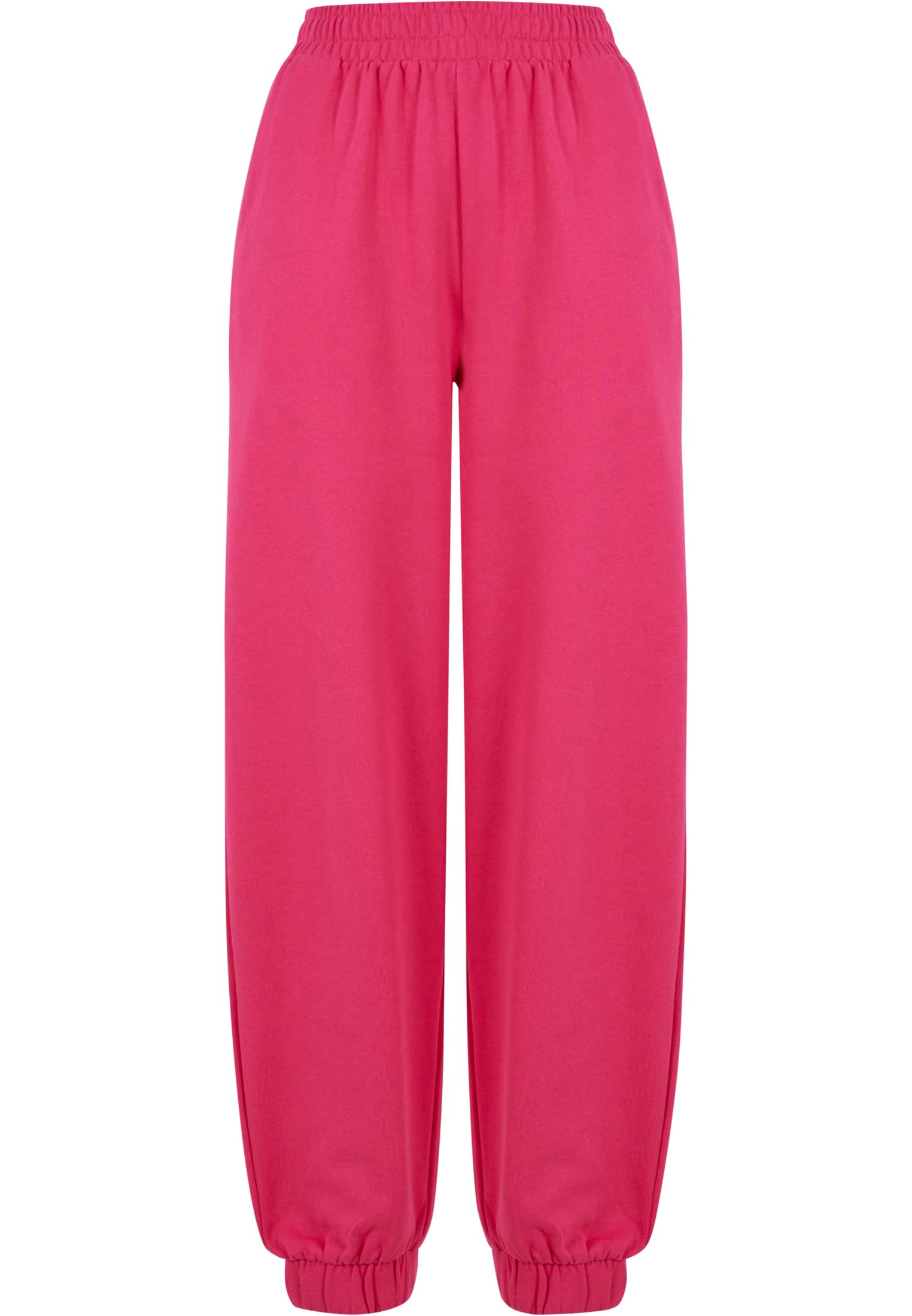 Ladies Organic High Waist Ballon Sweat Pants | hibiskuspink