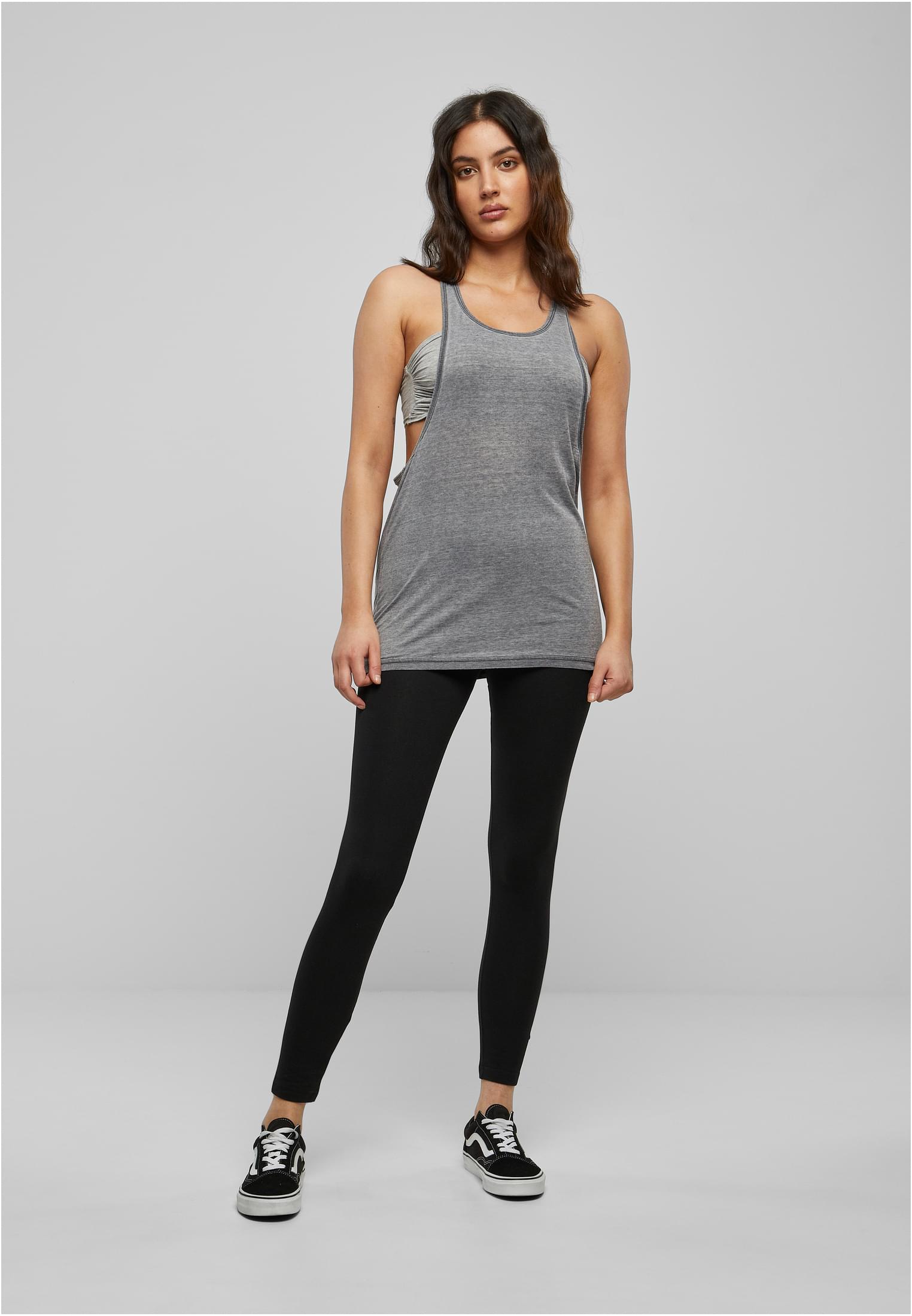 Ladies Loose Burnout Tank | darkgrey