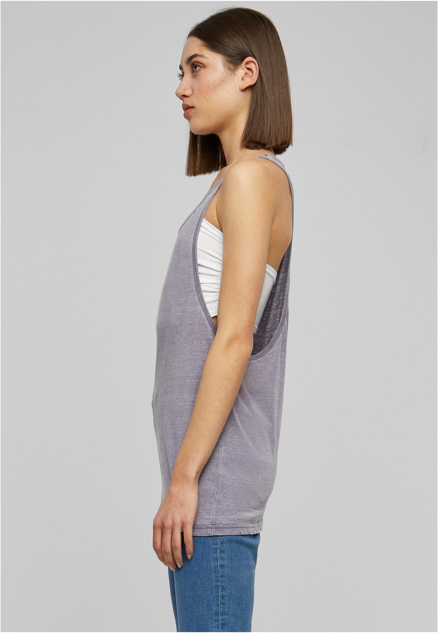 Ladies Loose Burnout Tank | denimblue